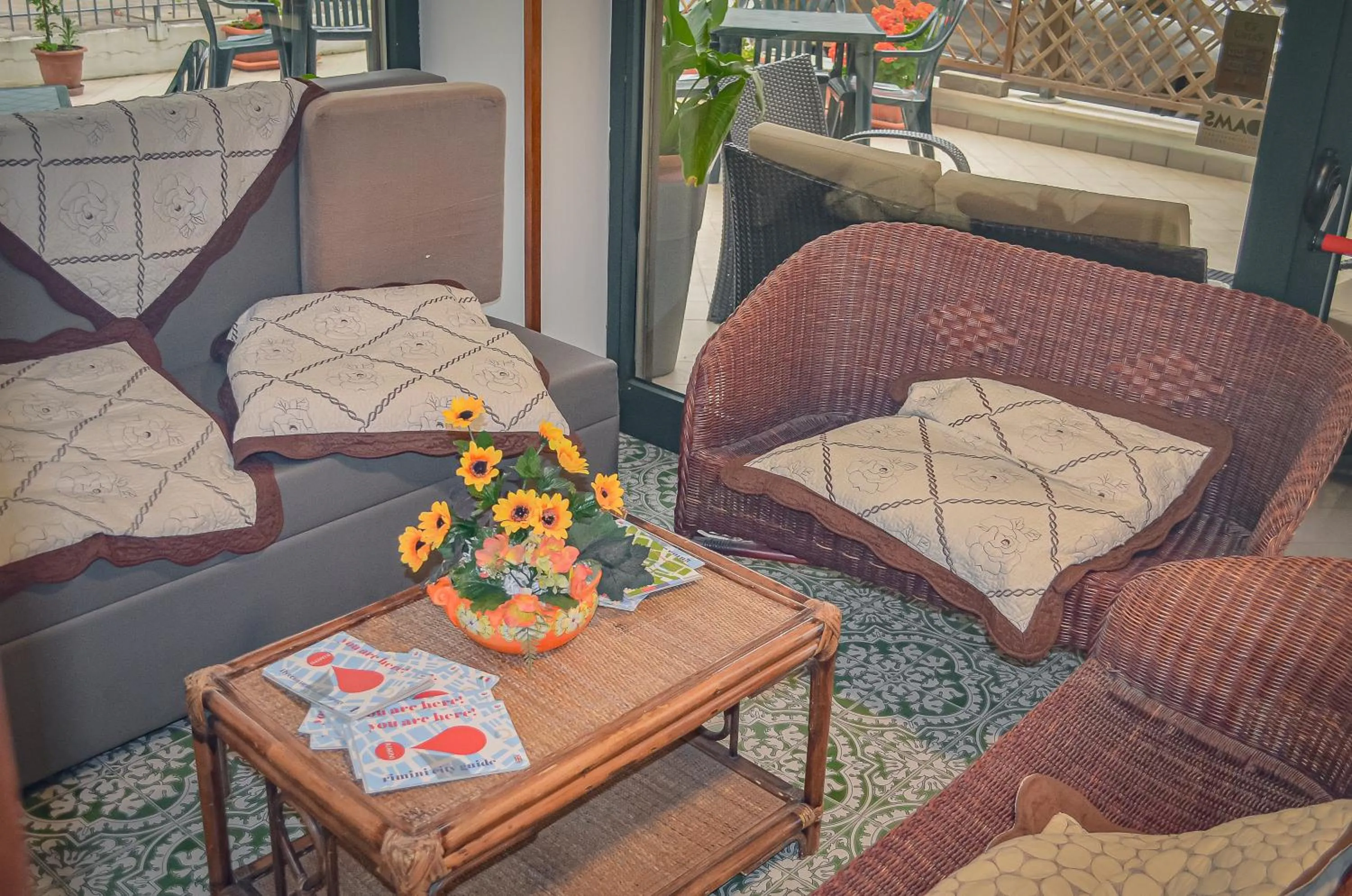 Communal lounge/ TV room in Hotel Stradiot