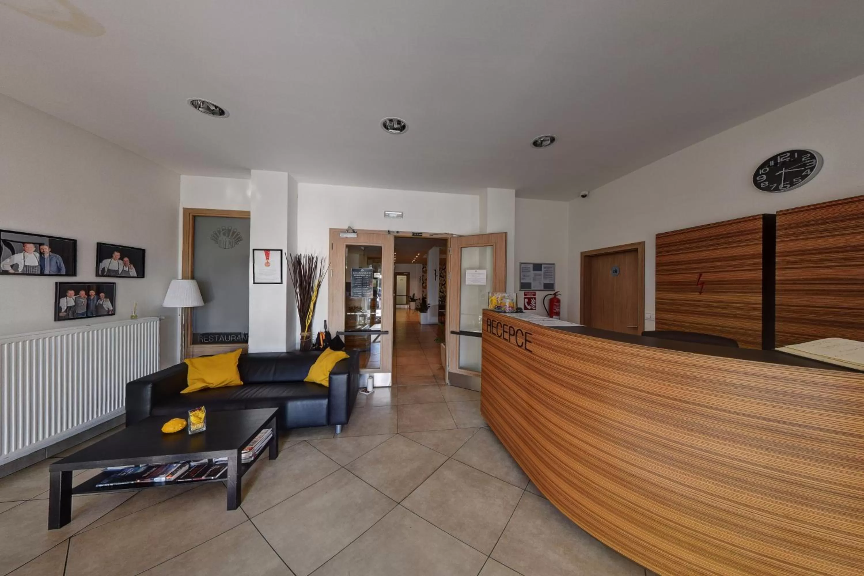 Lobby or reception in Hotel Bílý Páv