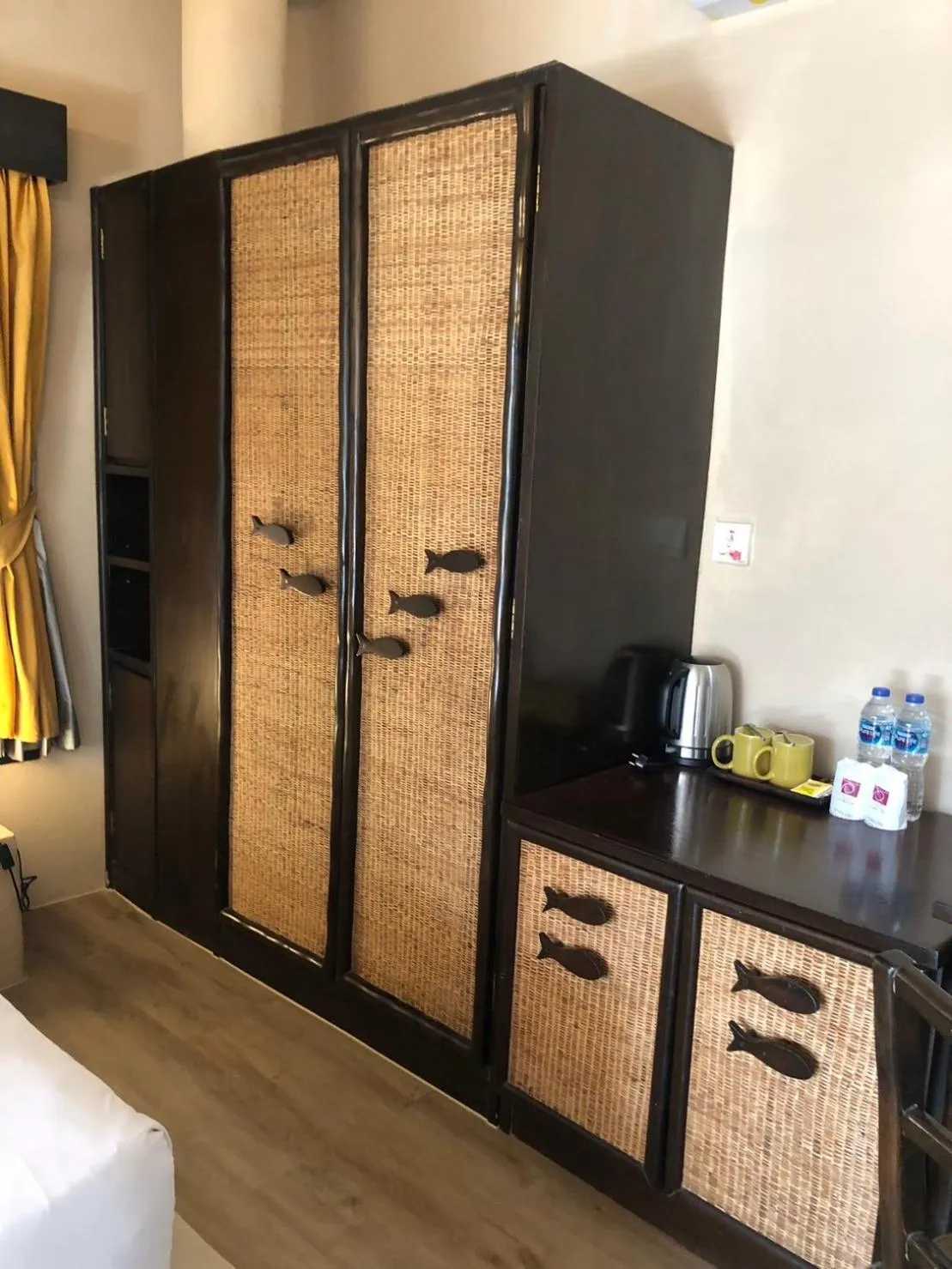 wardrobe, Bed in Punnpreeda Beach Resort - SHA Plus Certified