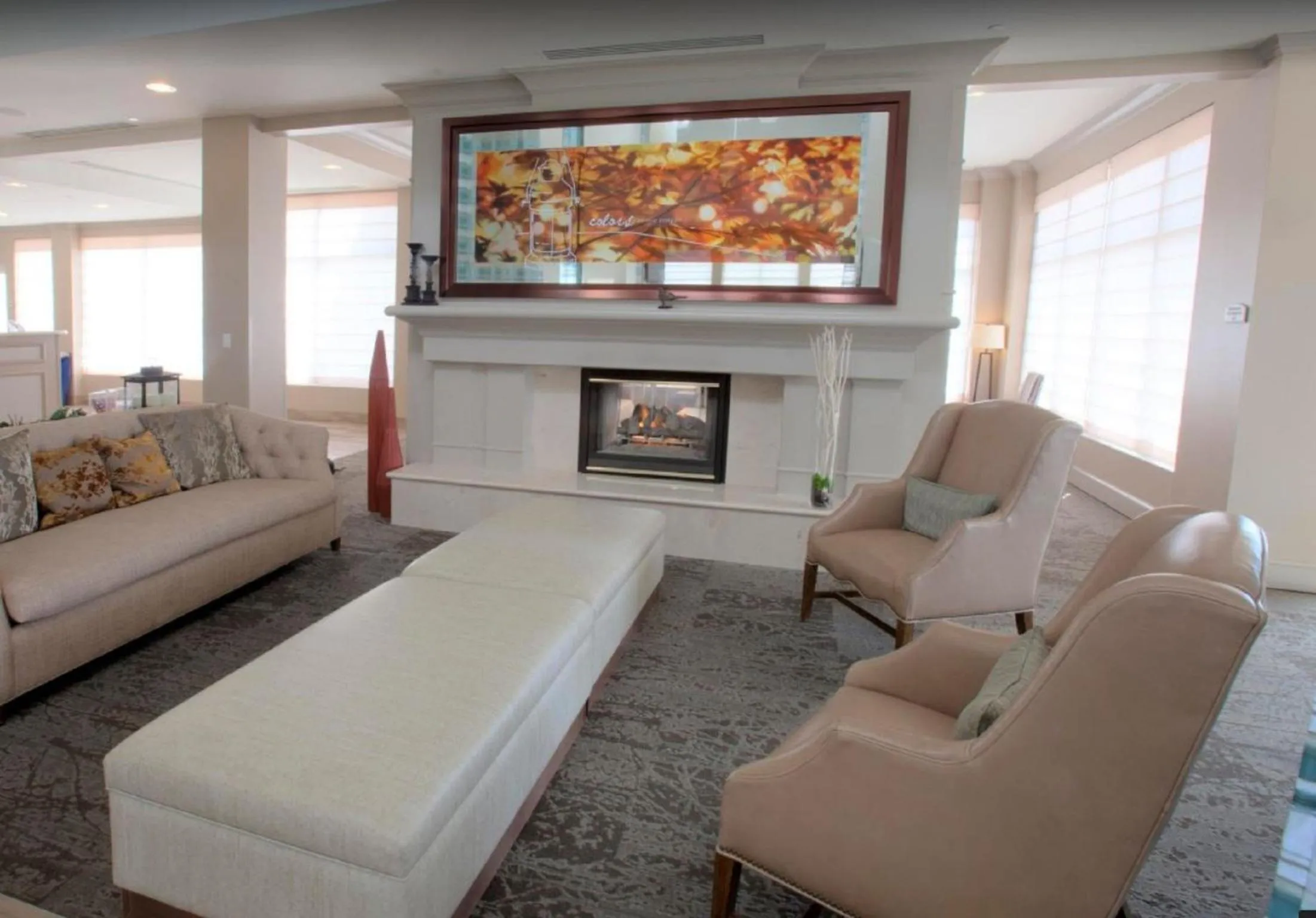 Seating area in Shutters Hotel