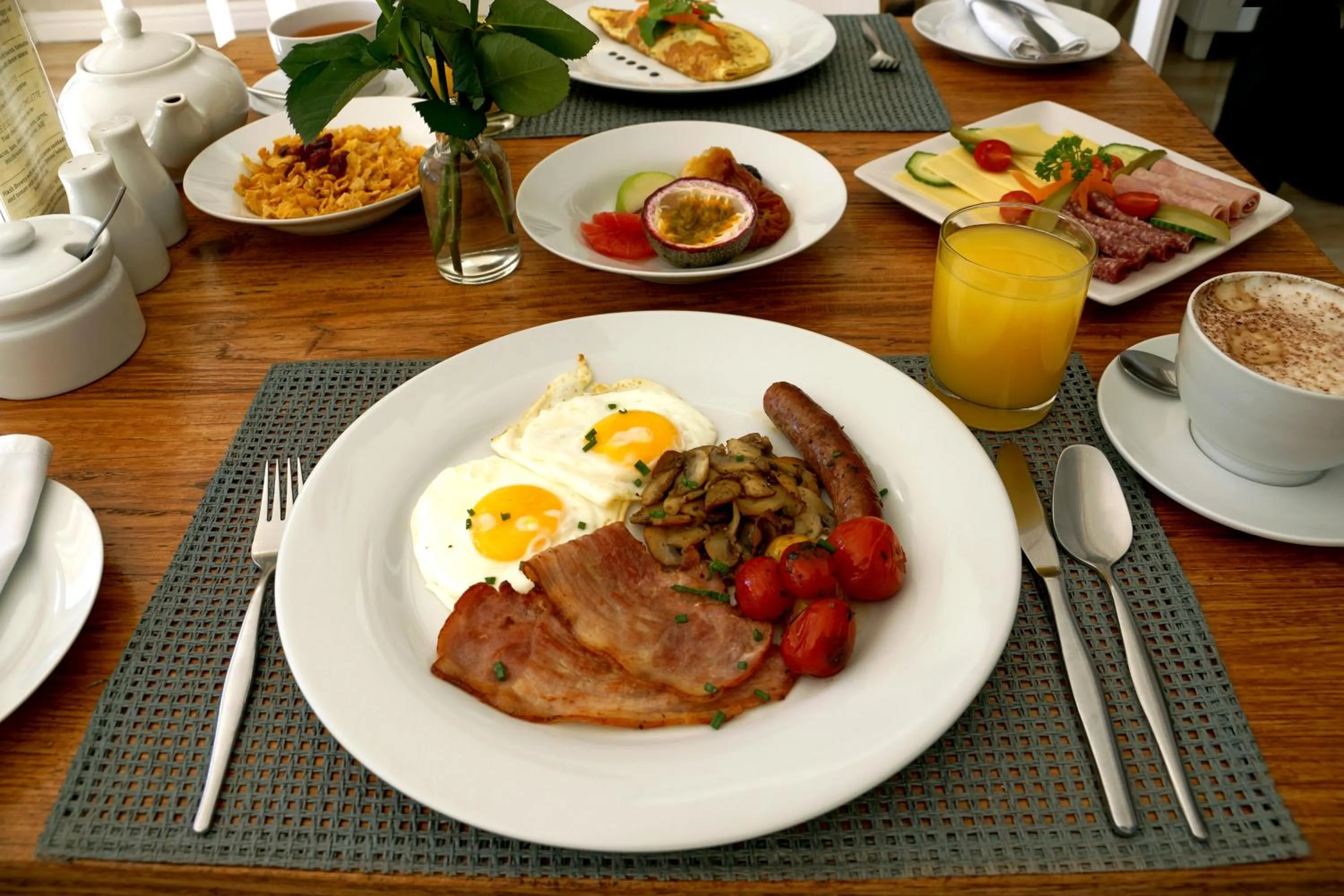 Continental breakfast in Wild Olive Guest House & Villa