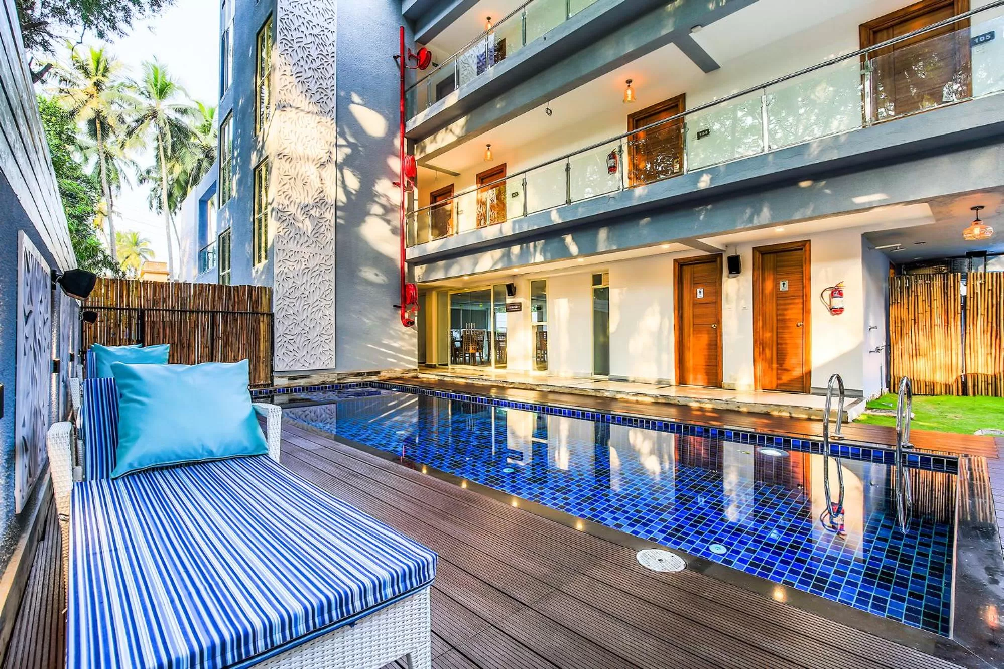 Area and facilities in FabHotel Casa Kiara With Pool Side Bar - Nr Calangute Beach