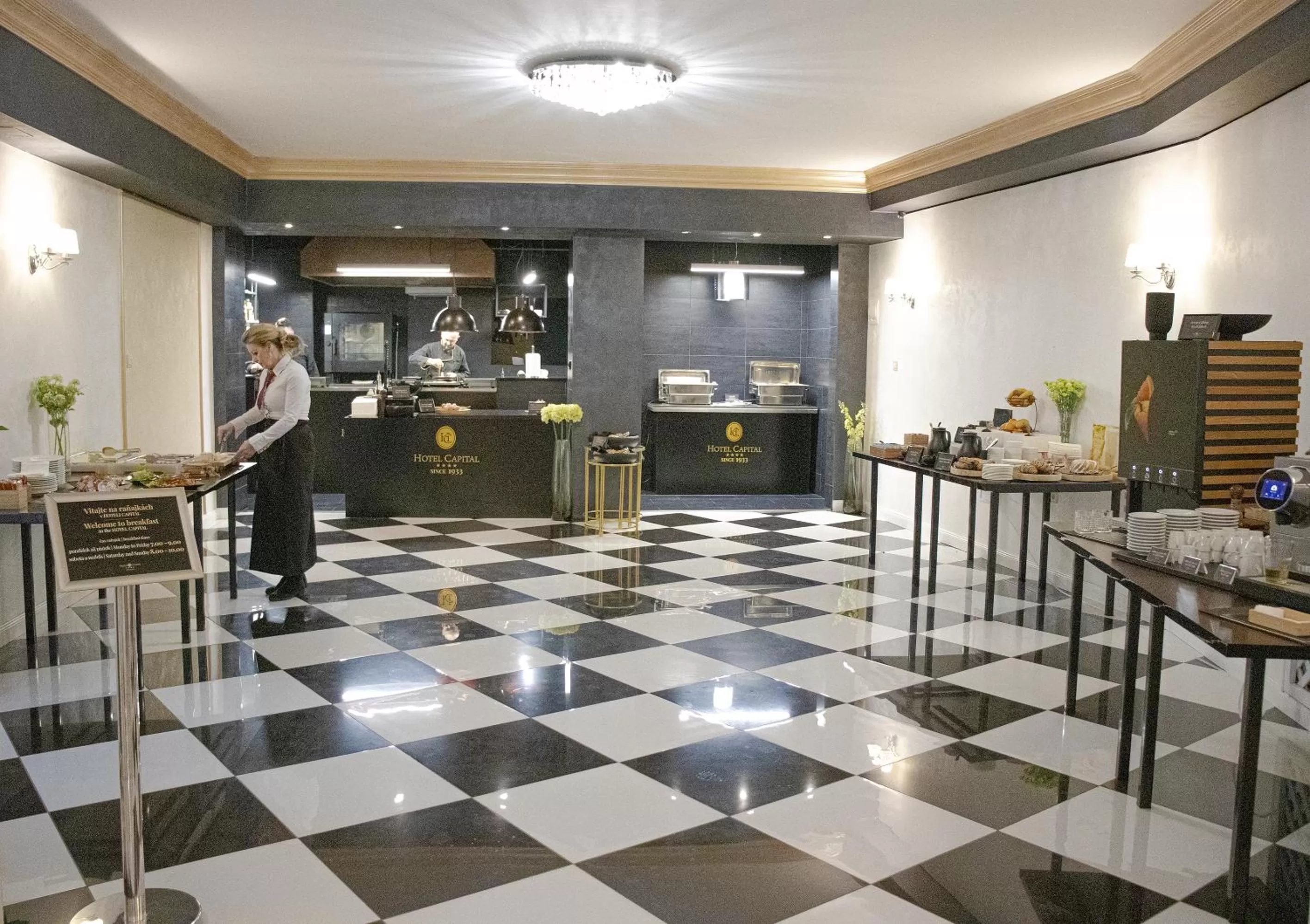 Staff in Hotel Capital with private wellness