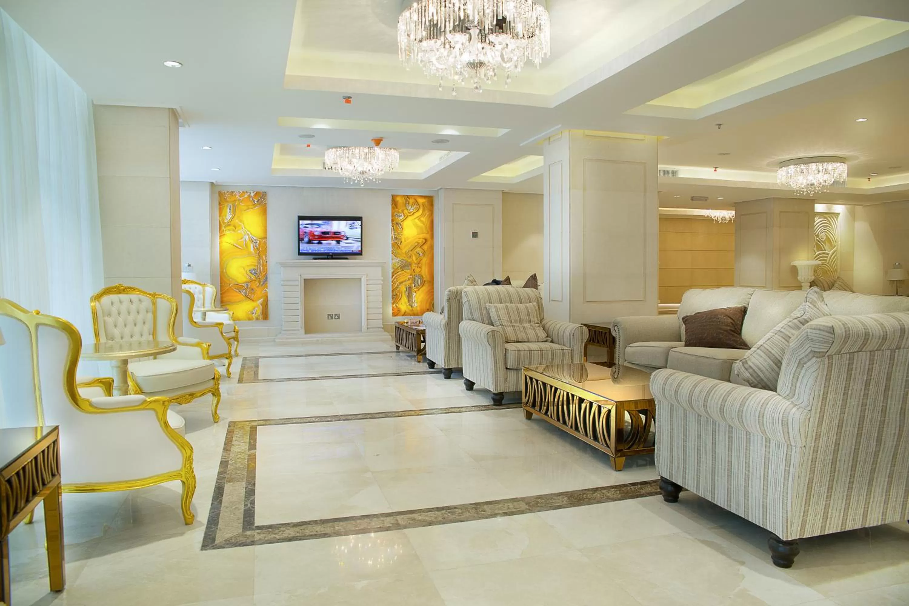 Lobby or reception in Adams Hotel