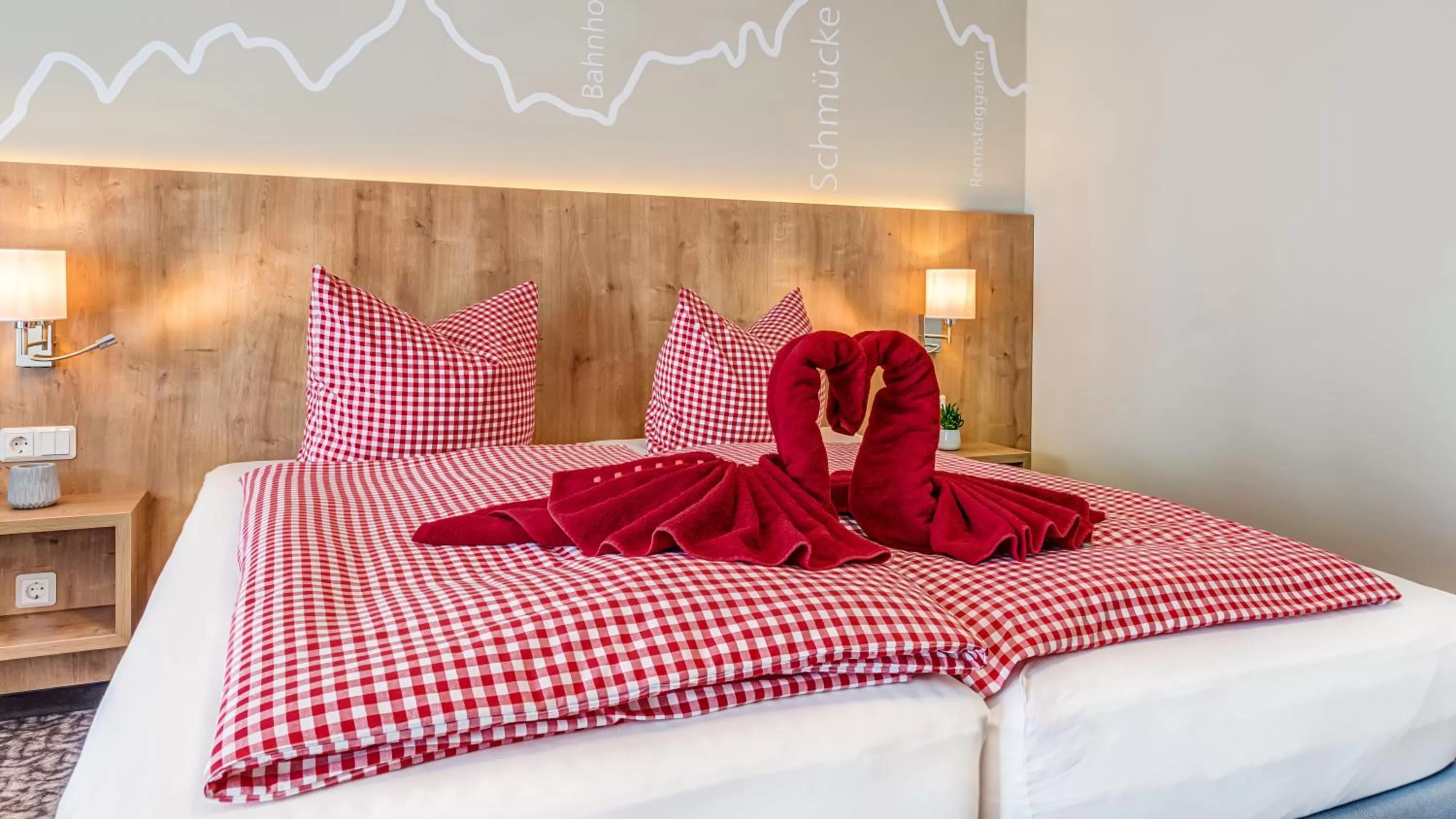 Bed in Hotel Traumblick