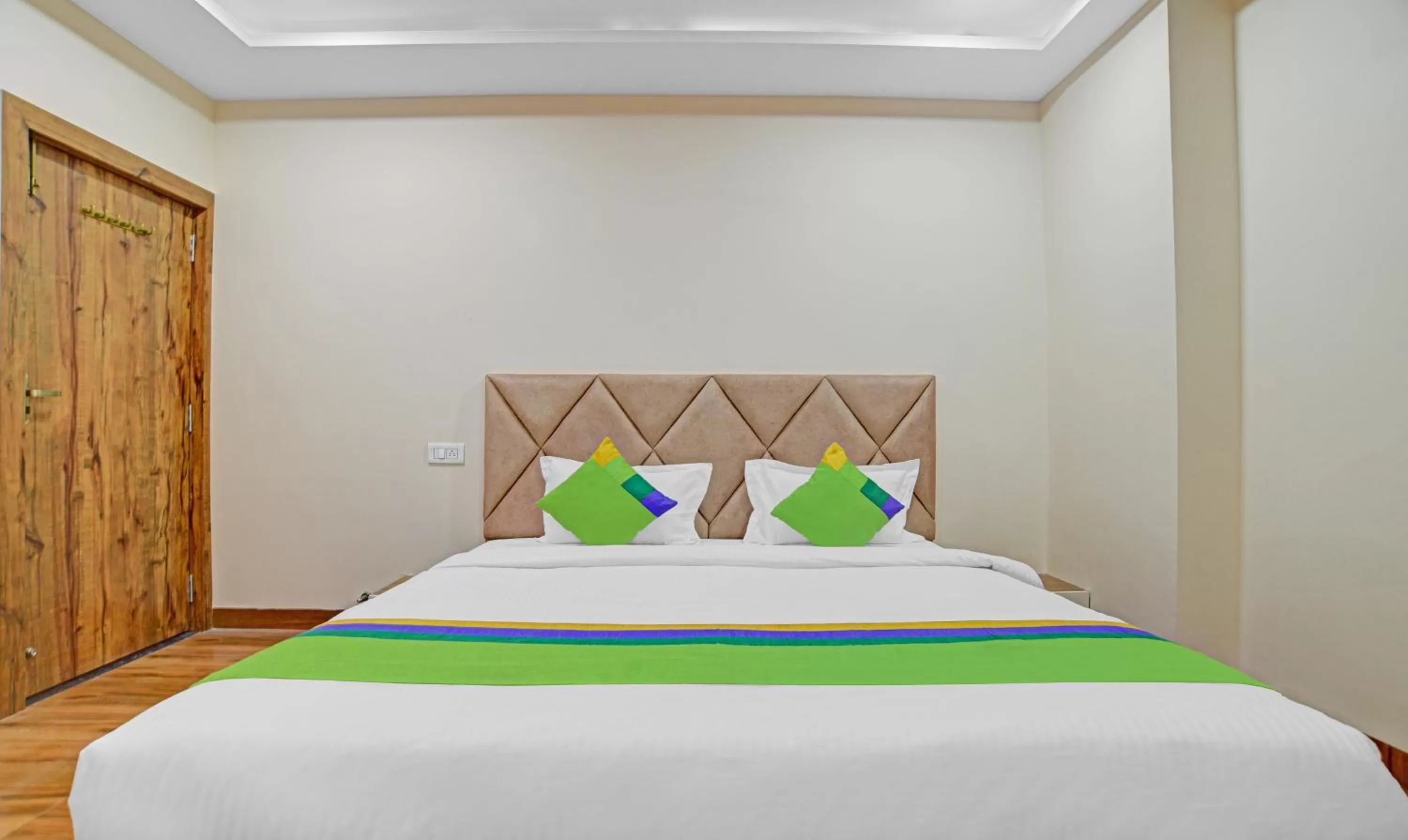 Bedroom, Bed in Treebo Nirvana Elite