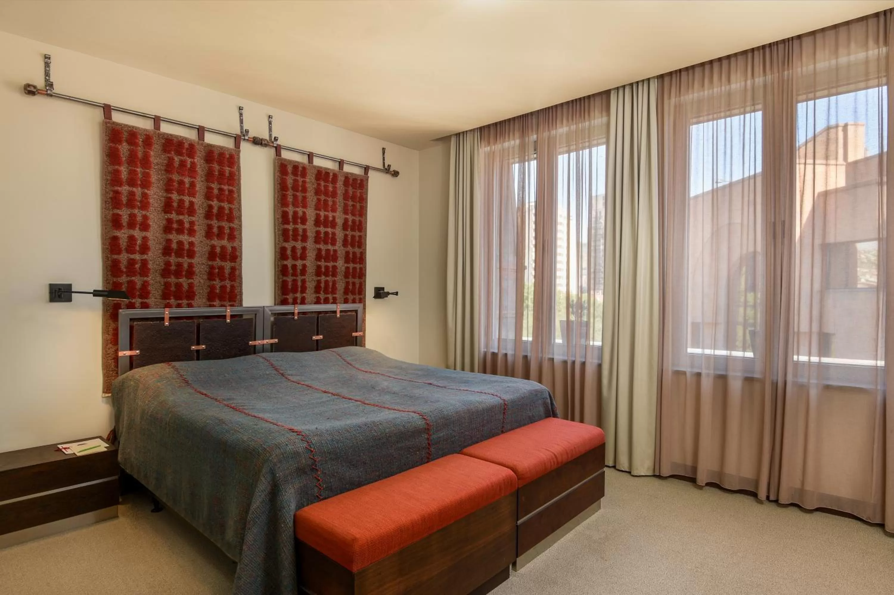 Bed in Tufenkian Historic Yerevan Hotel