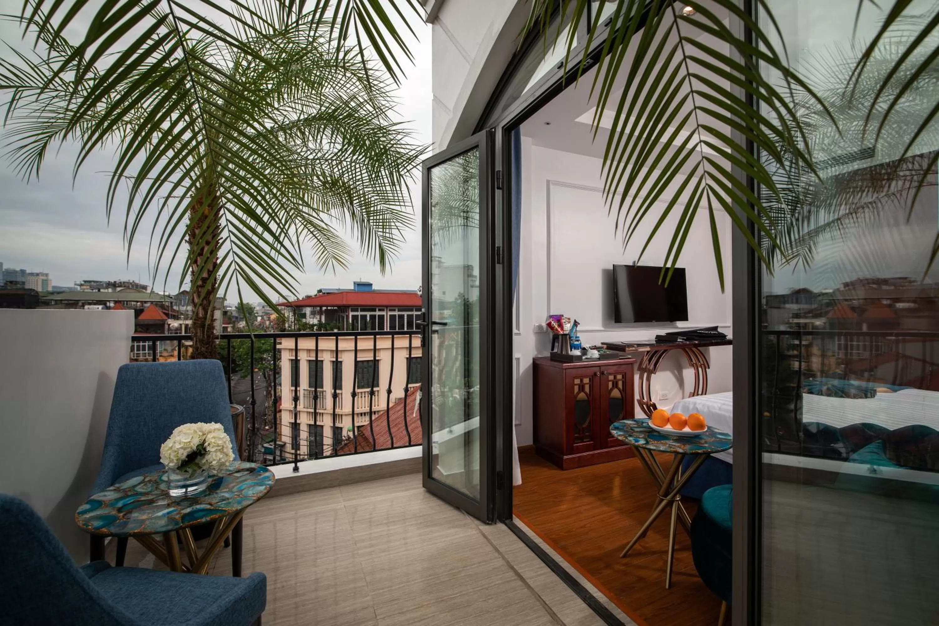 Balcony/Terrace in Hanoi Fiesta Central Hotel and Spa