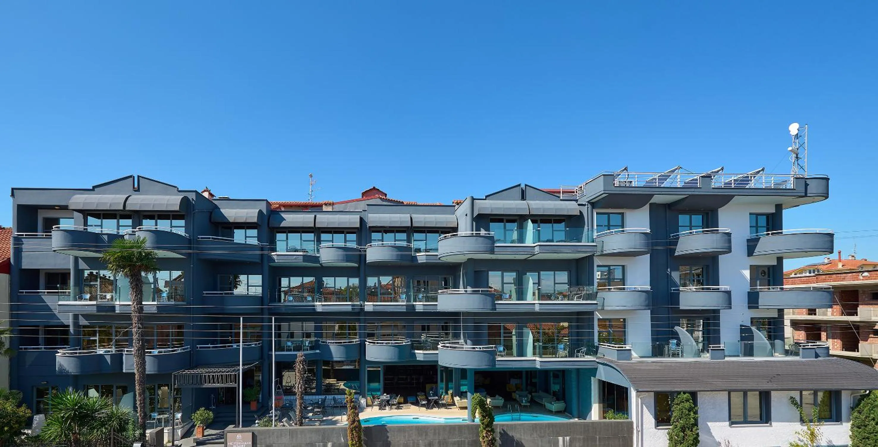 Property building in Mediterranean Resort