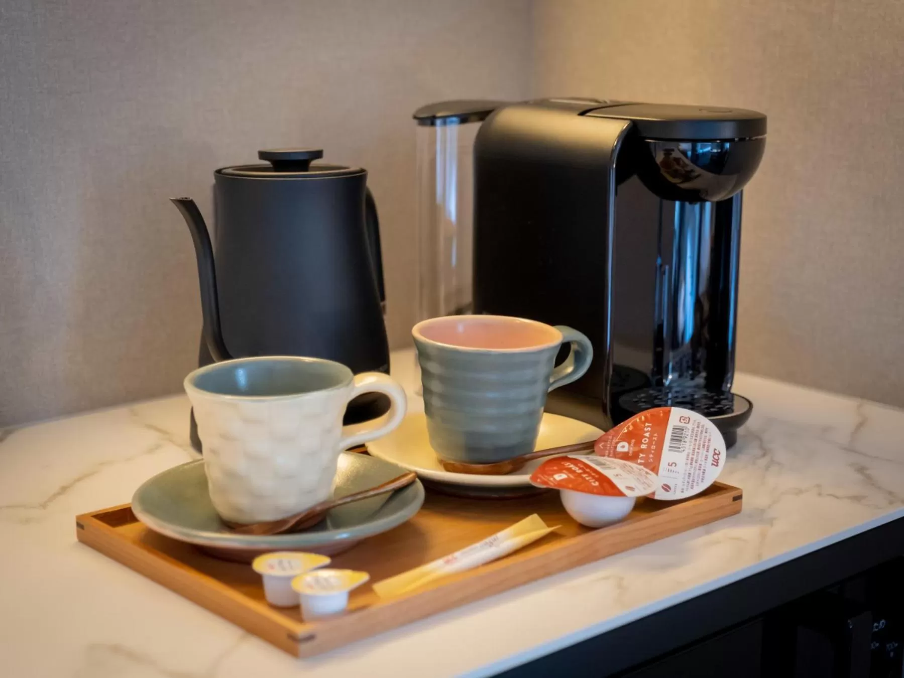 Coffee/tea facilities in Tokyu Stay Hakodate Asaichi Akarinoyu