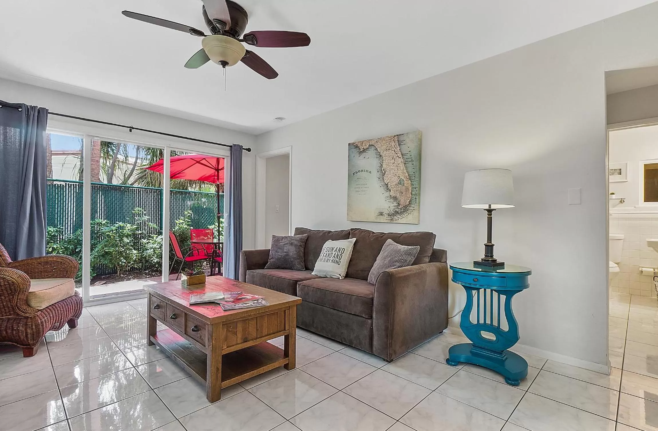 Patio in 4145 By The Sea Inn & Suites