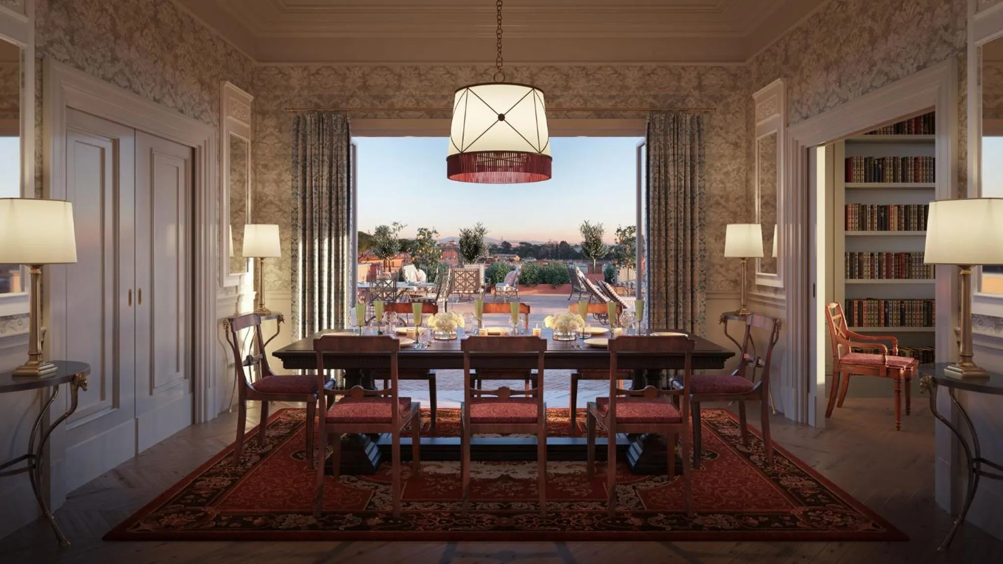 City view in Rocco Forte Hotel De La Ville