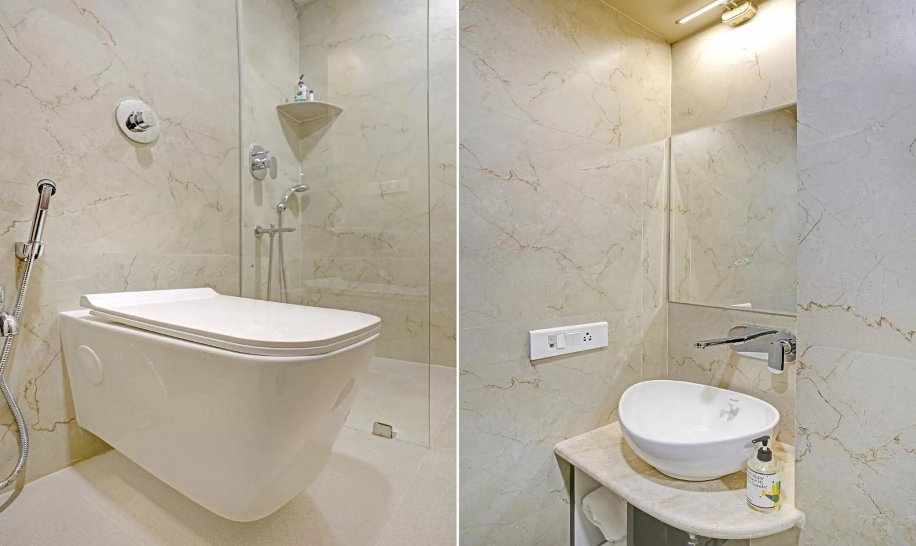 Bathroom in Treebo Premium Golden Bliss Trimurti Nagar Square
