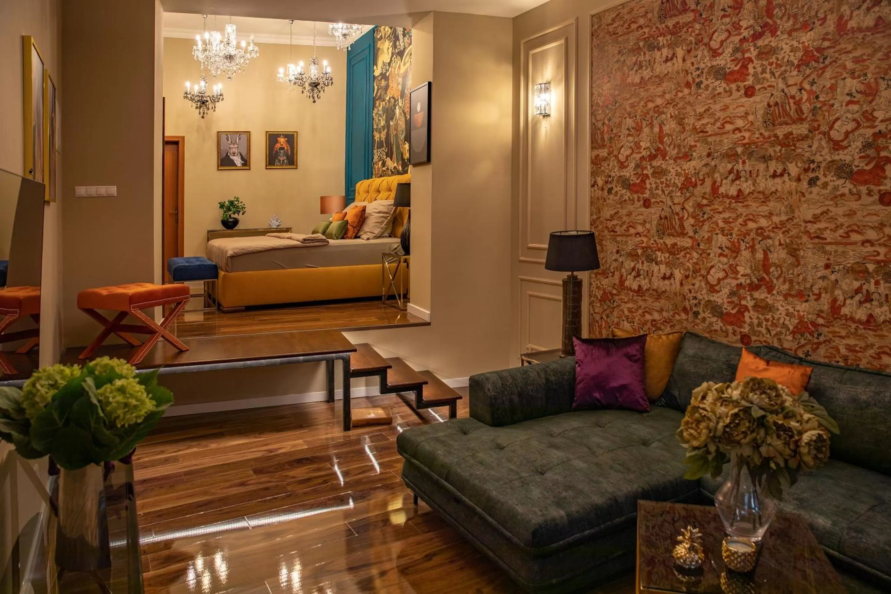 Bed in Hotel Capital with private wellness