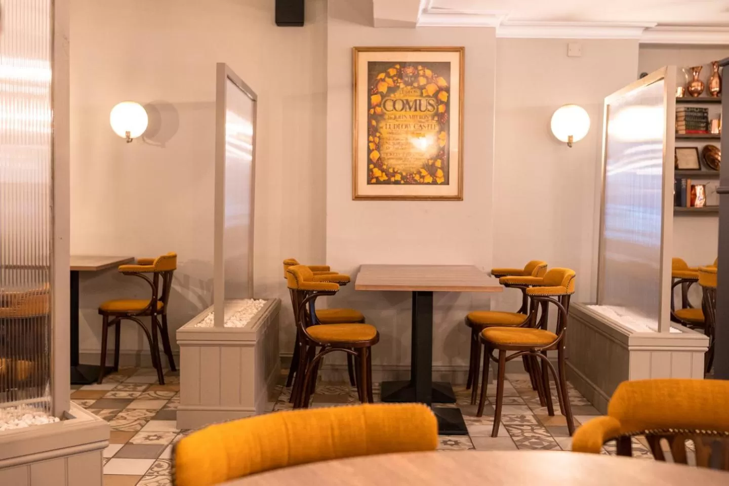 Seating area in The Feathers Hotel