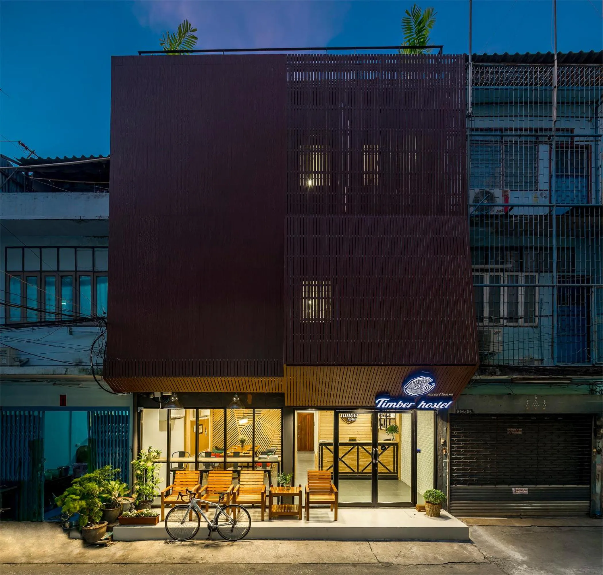 Property building in Timber Hostel