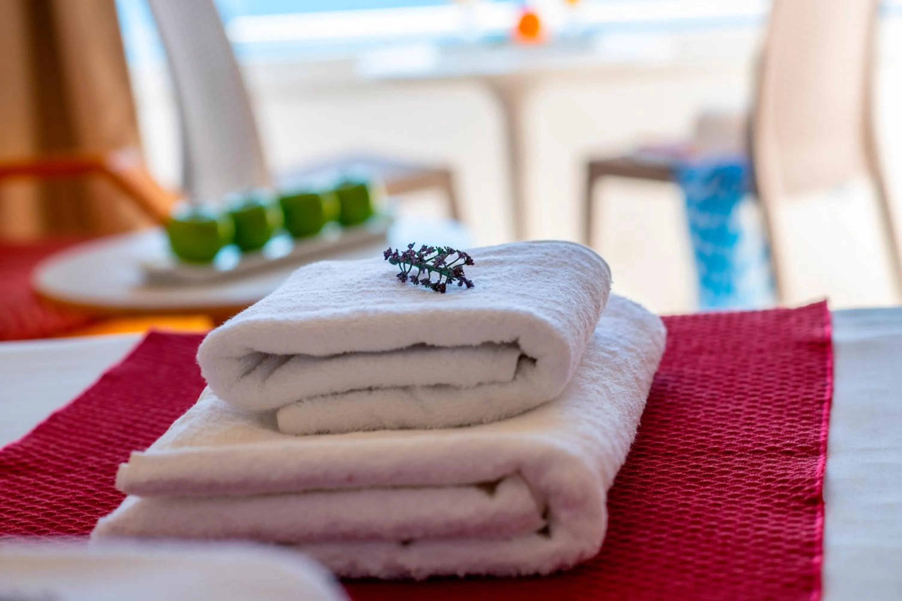 Decorative detail, Bed in Queens Bay Hotel