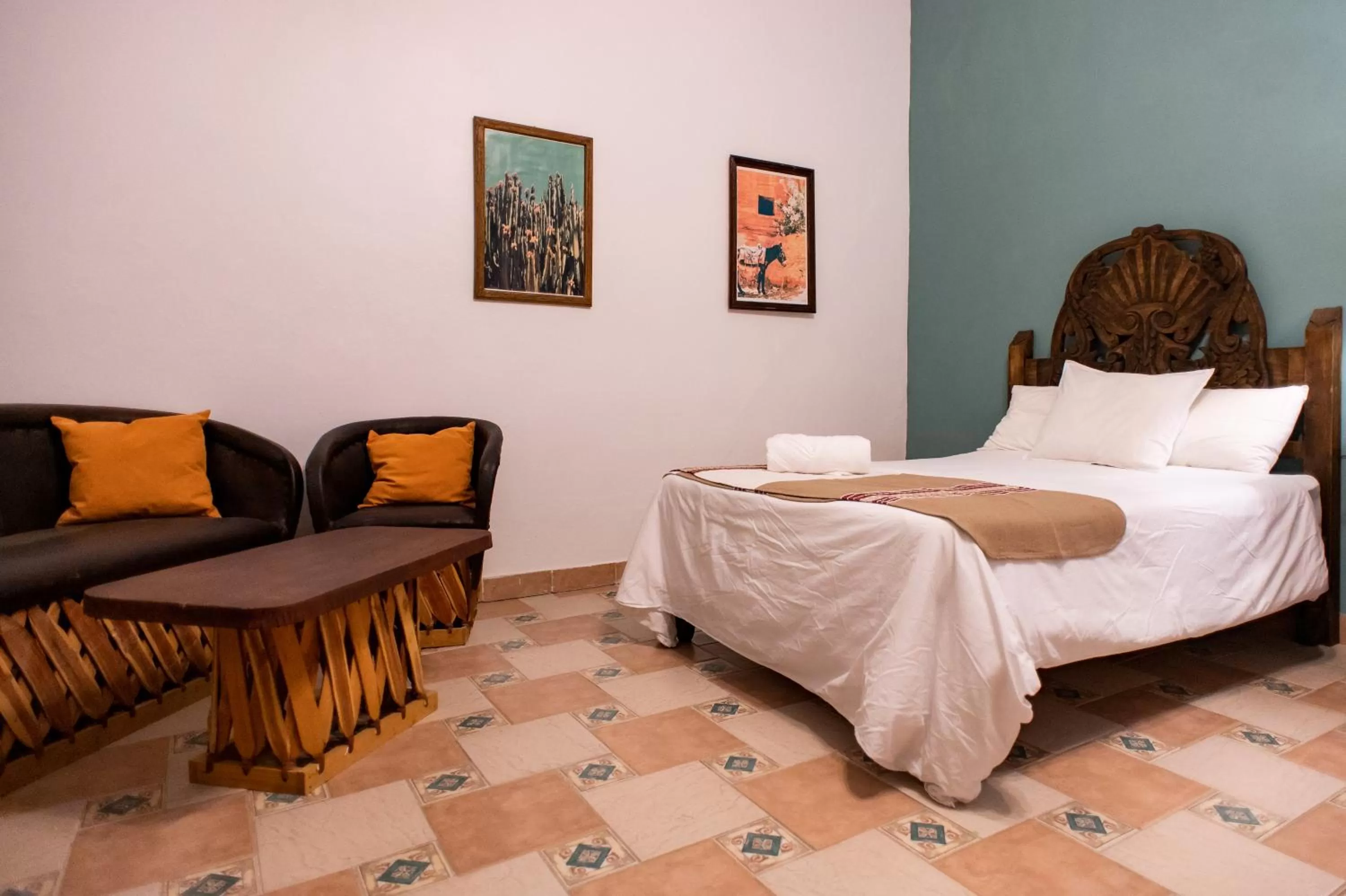 Bed in Posada San Miguelito