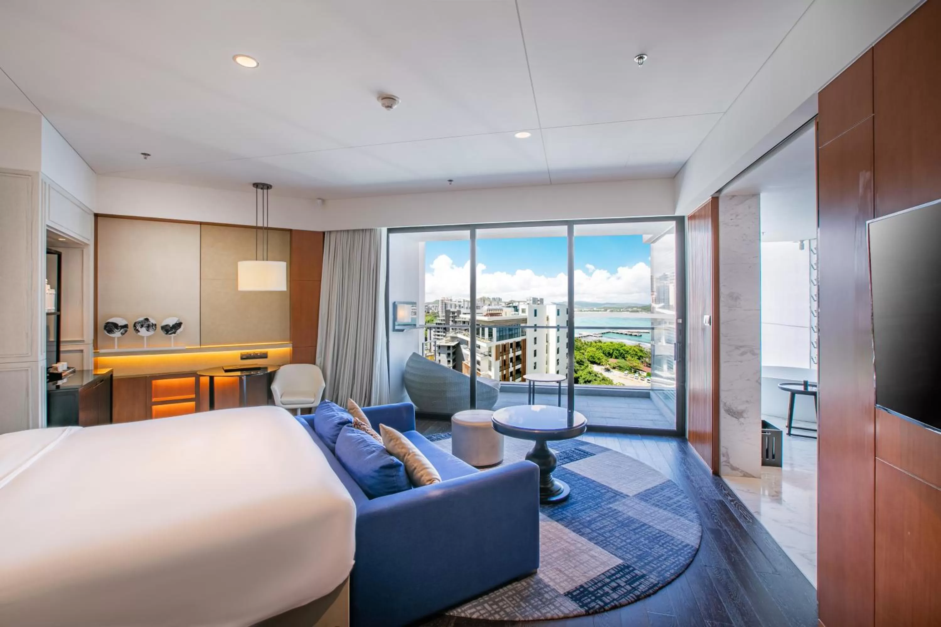 View (from property/room), Bed in The Shanhaitian Resort Sanya, Autograph Collection