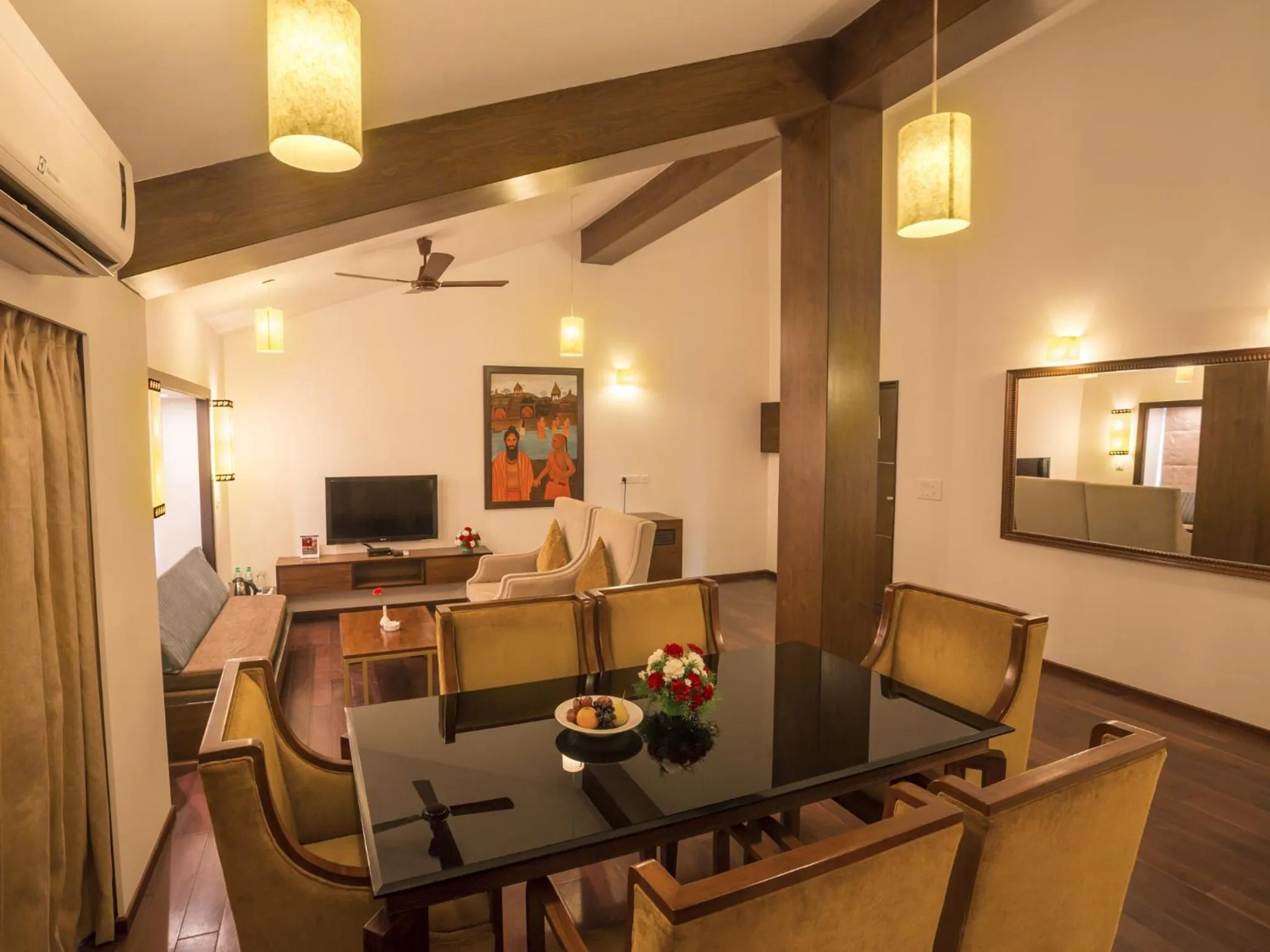 Dining area in Deltin Suites