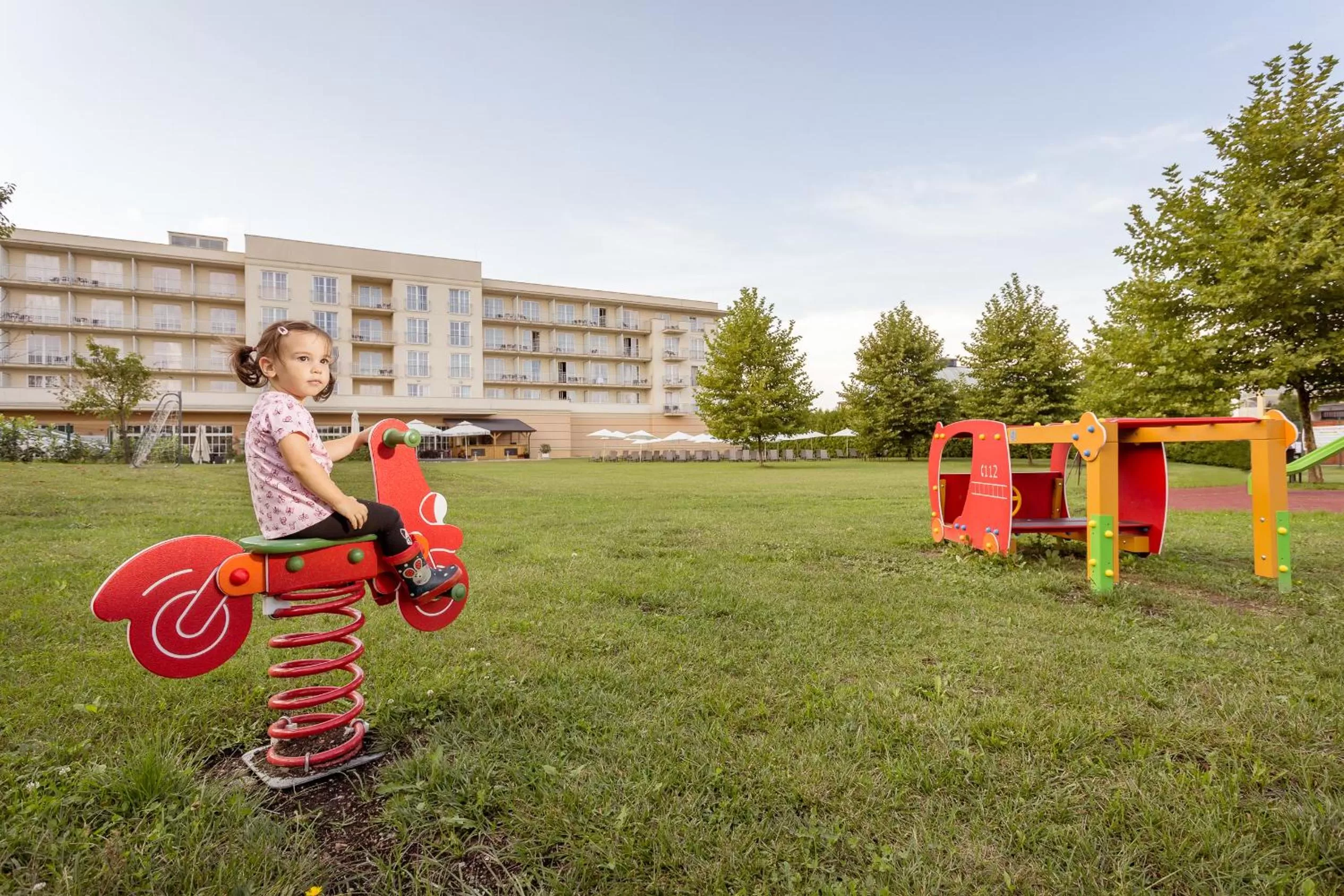 Inner courtyard view in Gotthard Therme Hotel & Conference