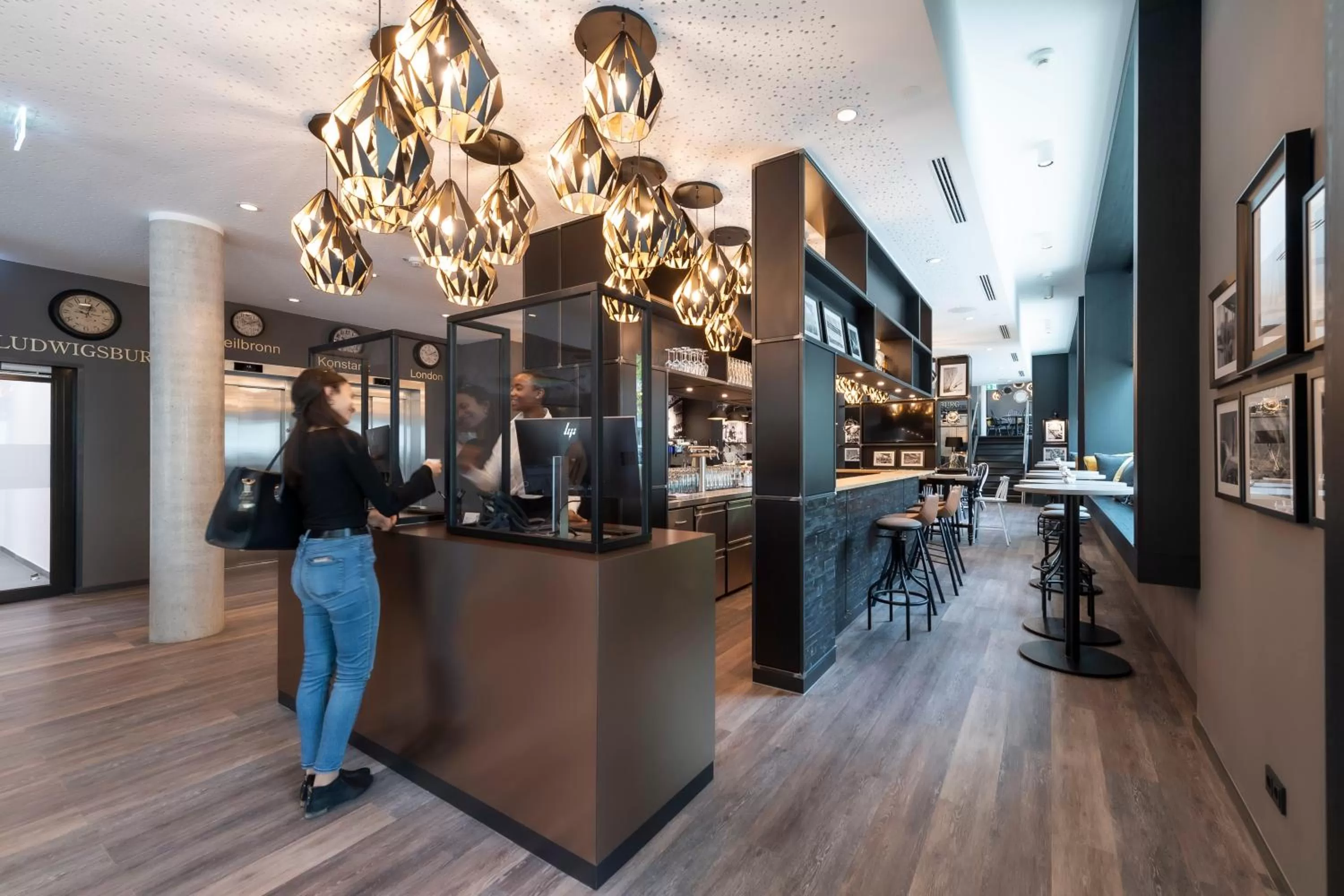 Lobby or reception in HARBR Hotel Ludwigsburg, a member of Radisson Individuals