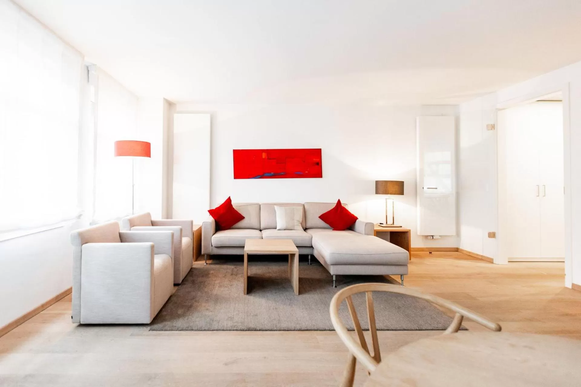 Seating area, Bed in Hotel Stadt Kassel