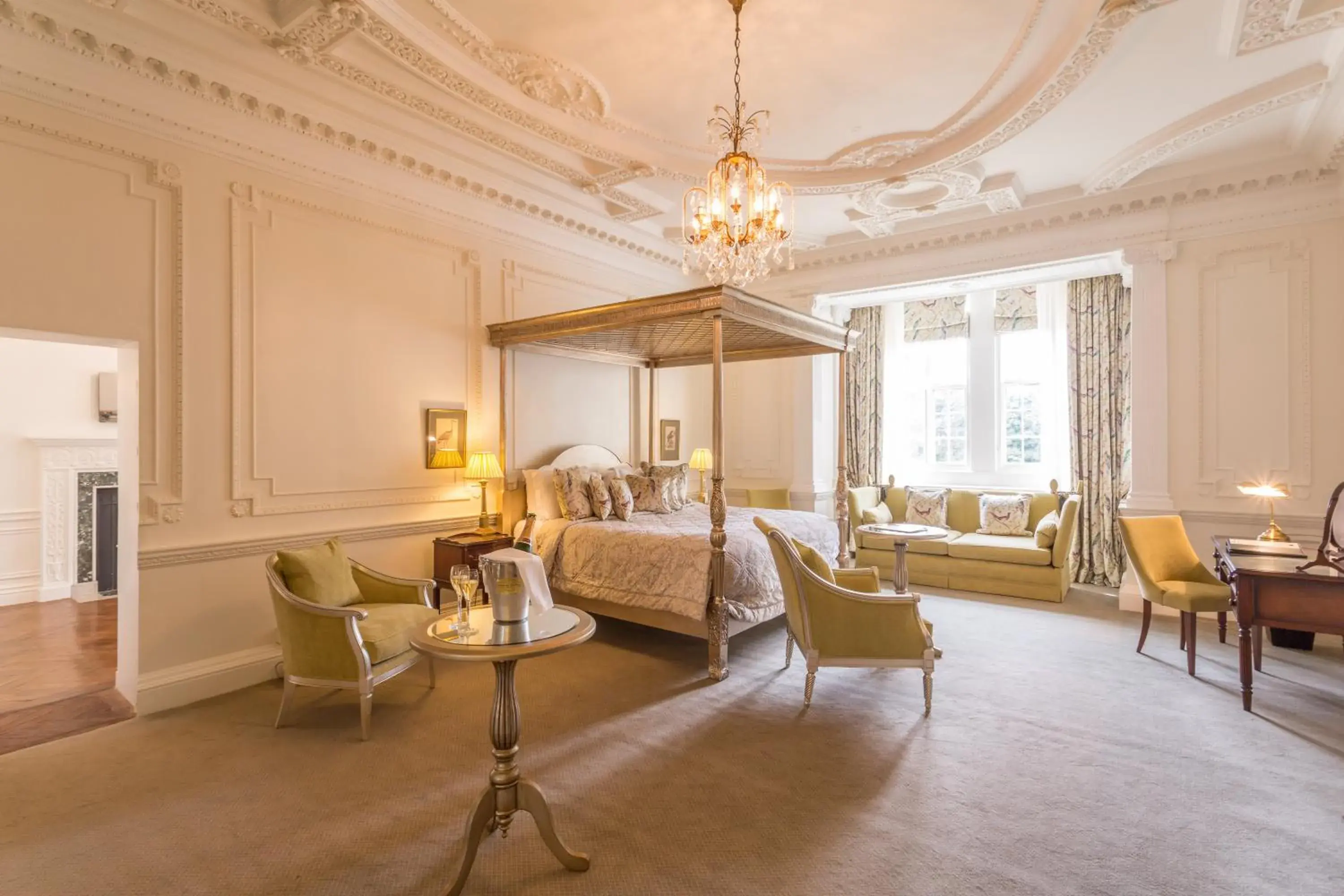 King Suite in Rushton Hall Hotel and Spa King Suite in Rushton Hall Hotel and Spa