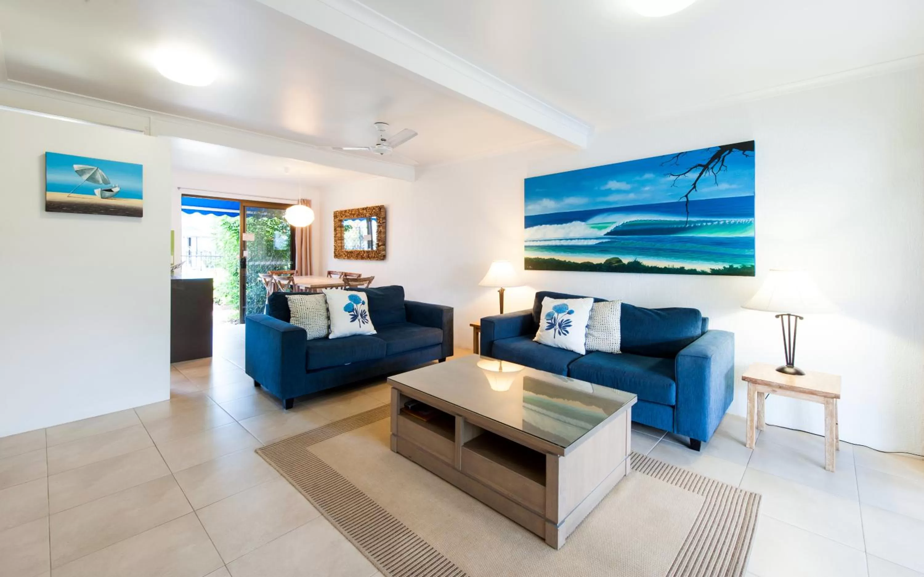 Living room in Noosa Place Resort