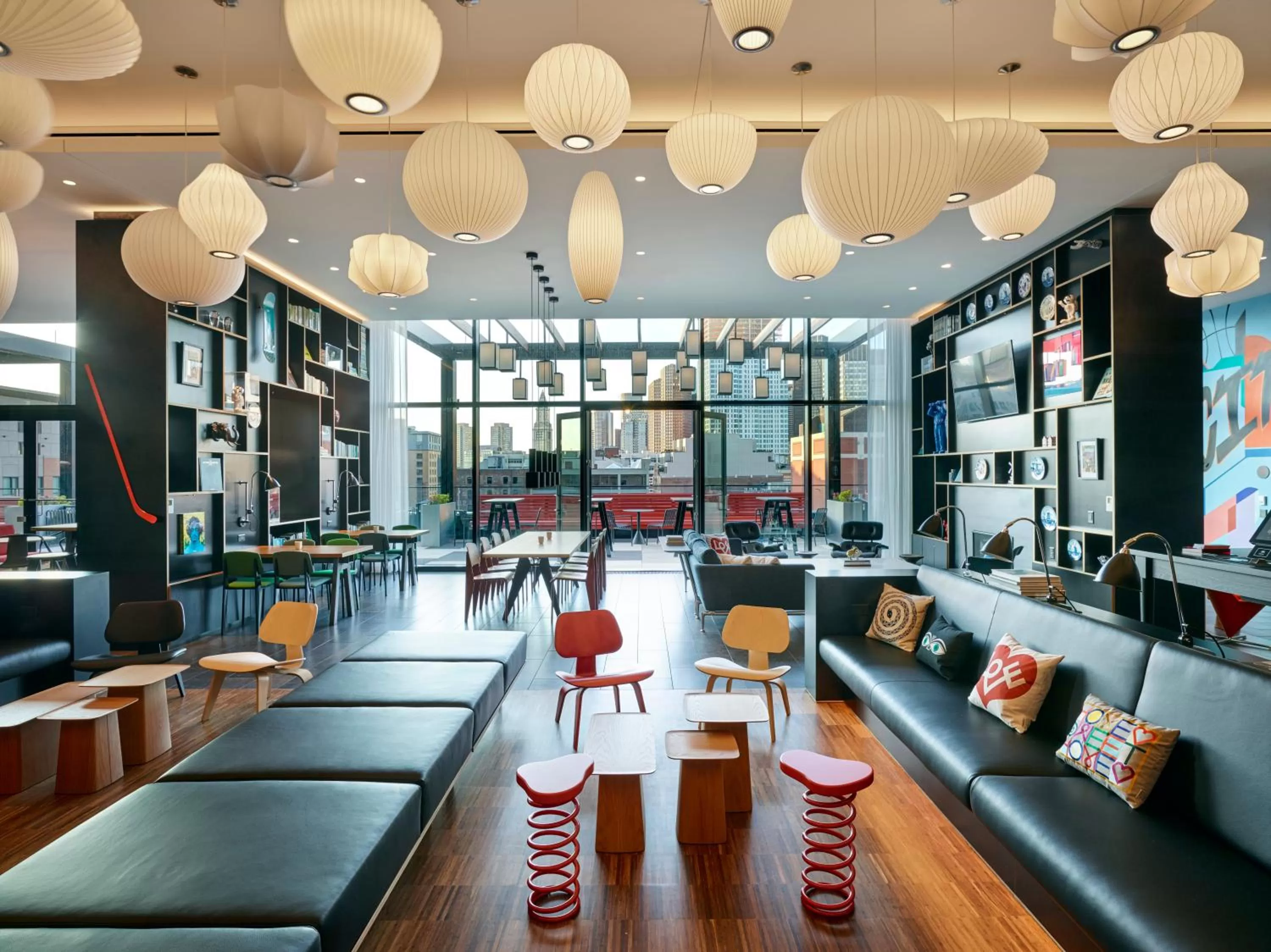 Lobby or reception in citizenM Boston North Station