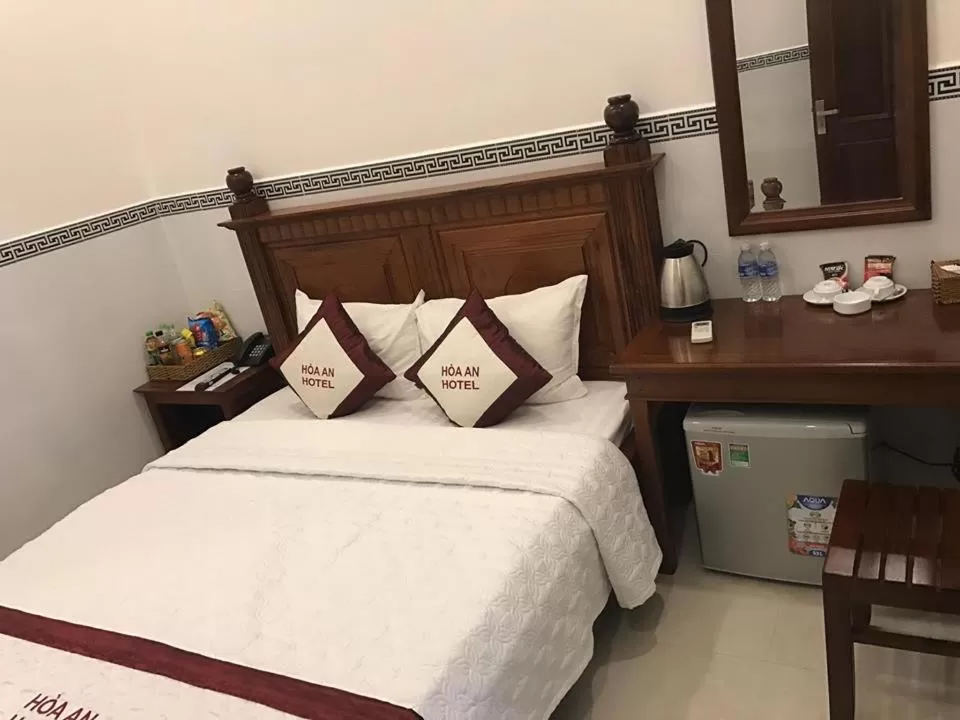 Bed in Hoa An Hotel