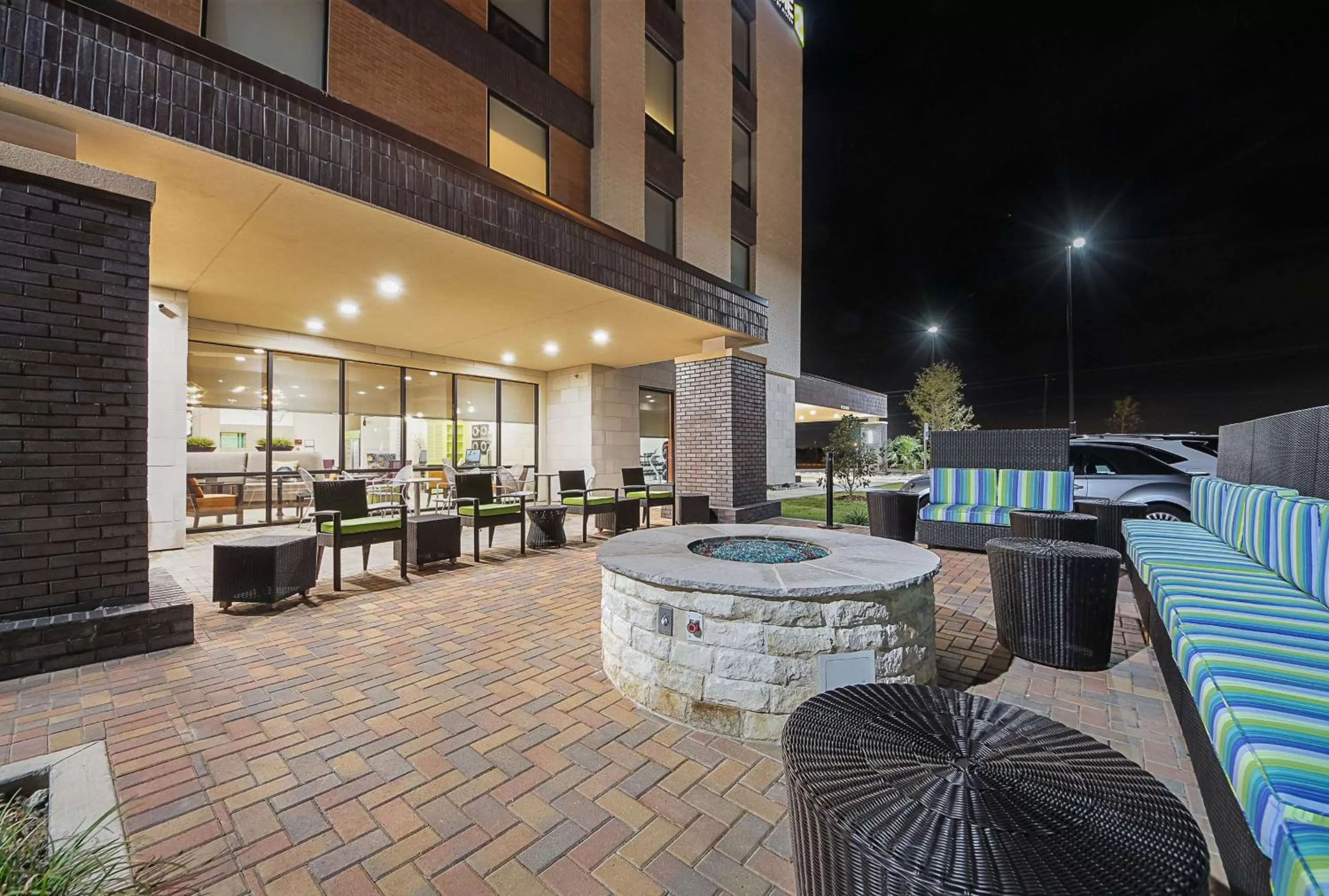 Patio in Home2 Suites By Hilton Dallas Grand Prairie