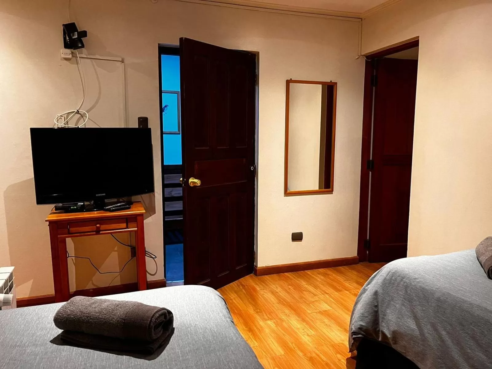 Bed in Hotel y Cabañas Villarrica