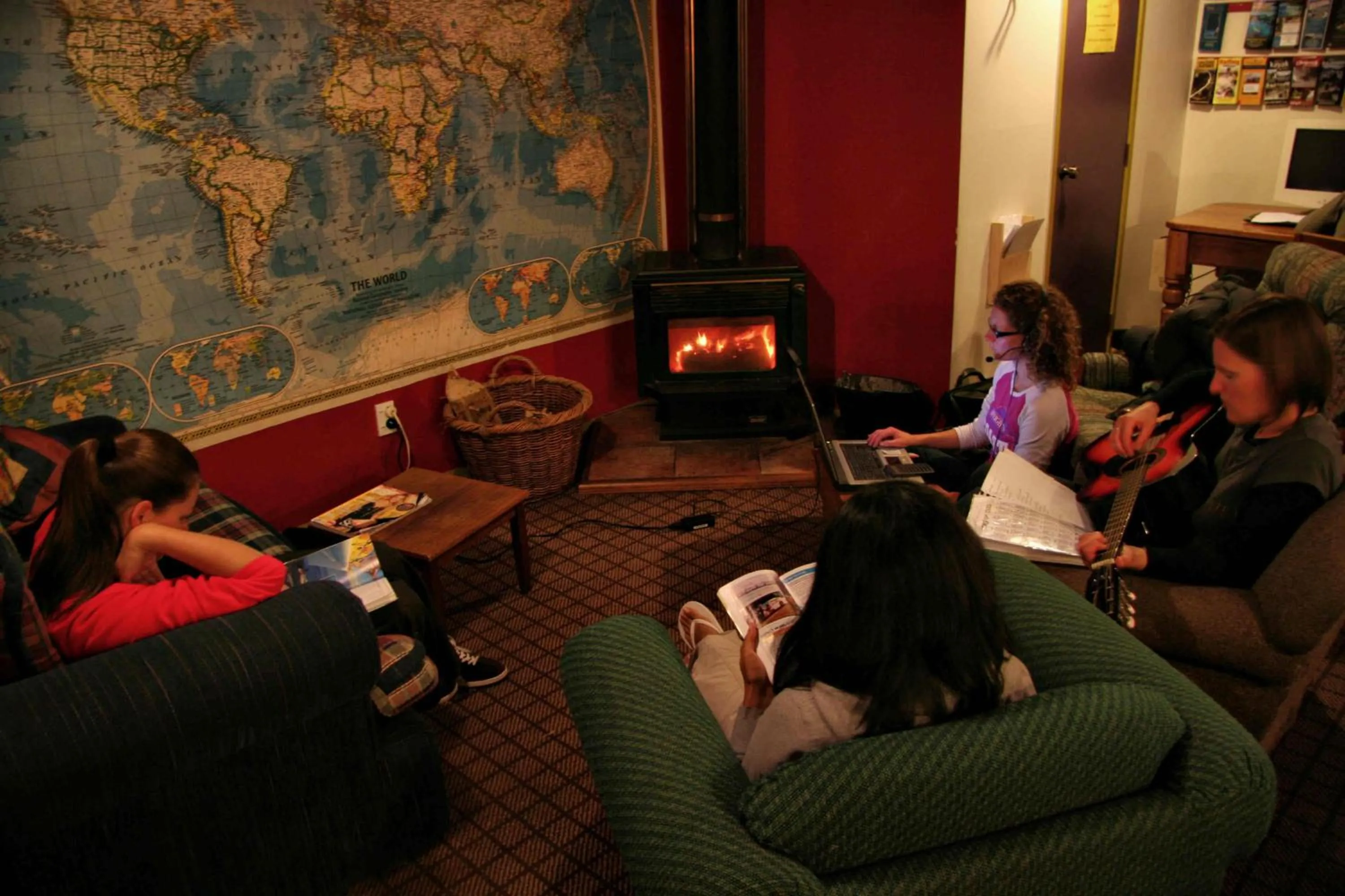 Lobby or reception in Tasman Bay Backpackers