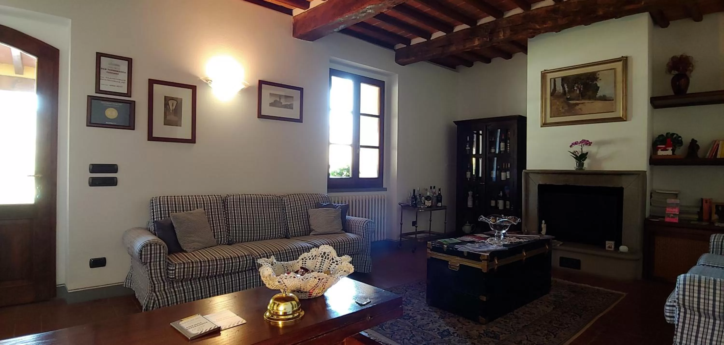 Living room in Torrebianca Tuscany