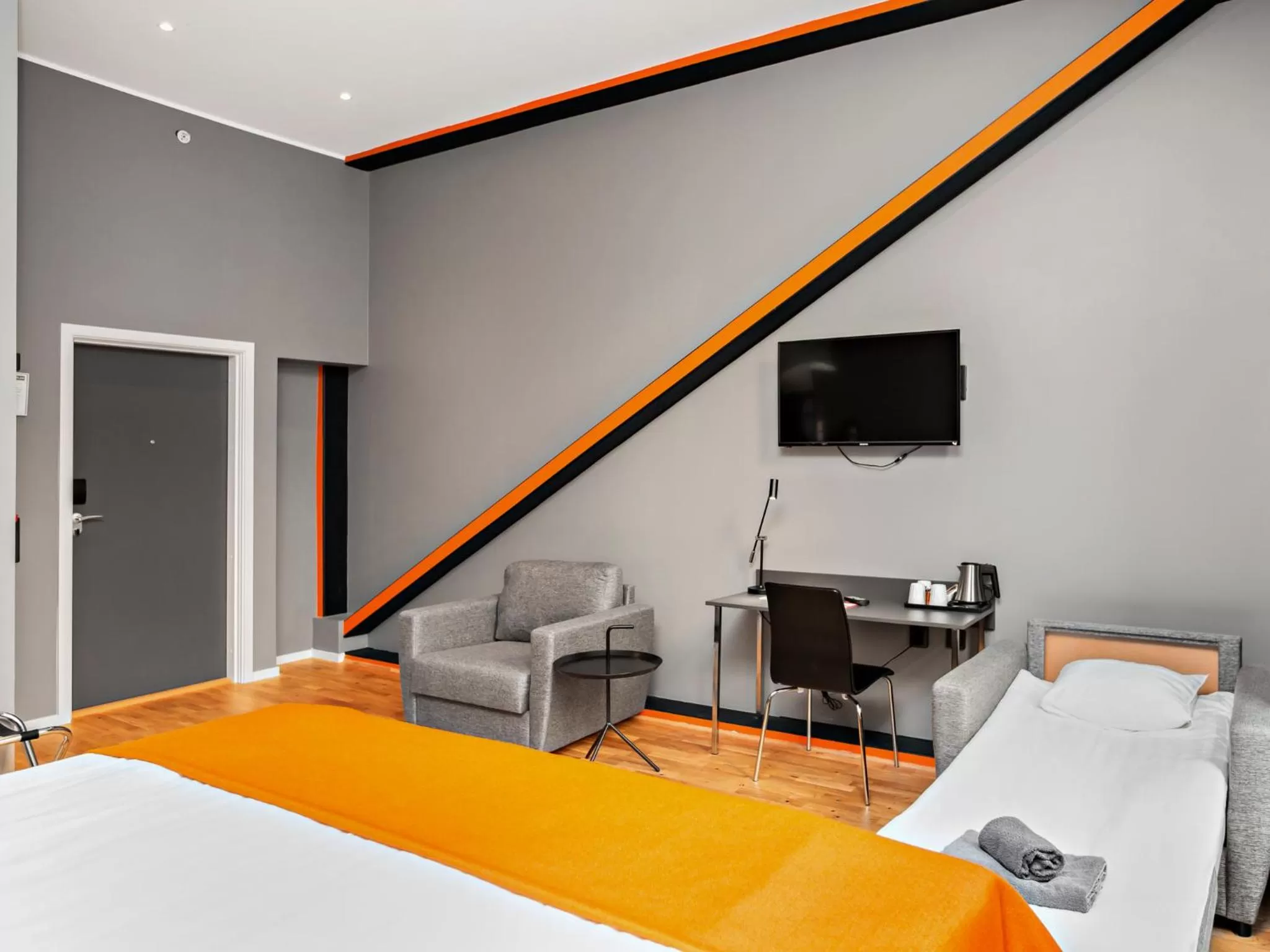 Coffee/tea facilities, Bed in Connect Hotel City