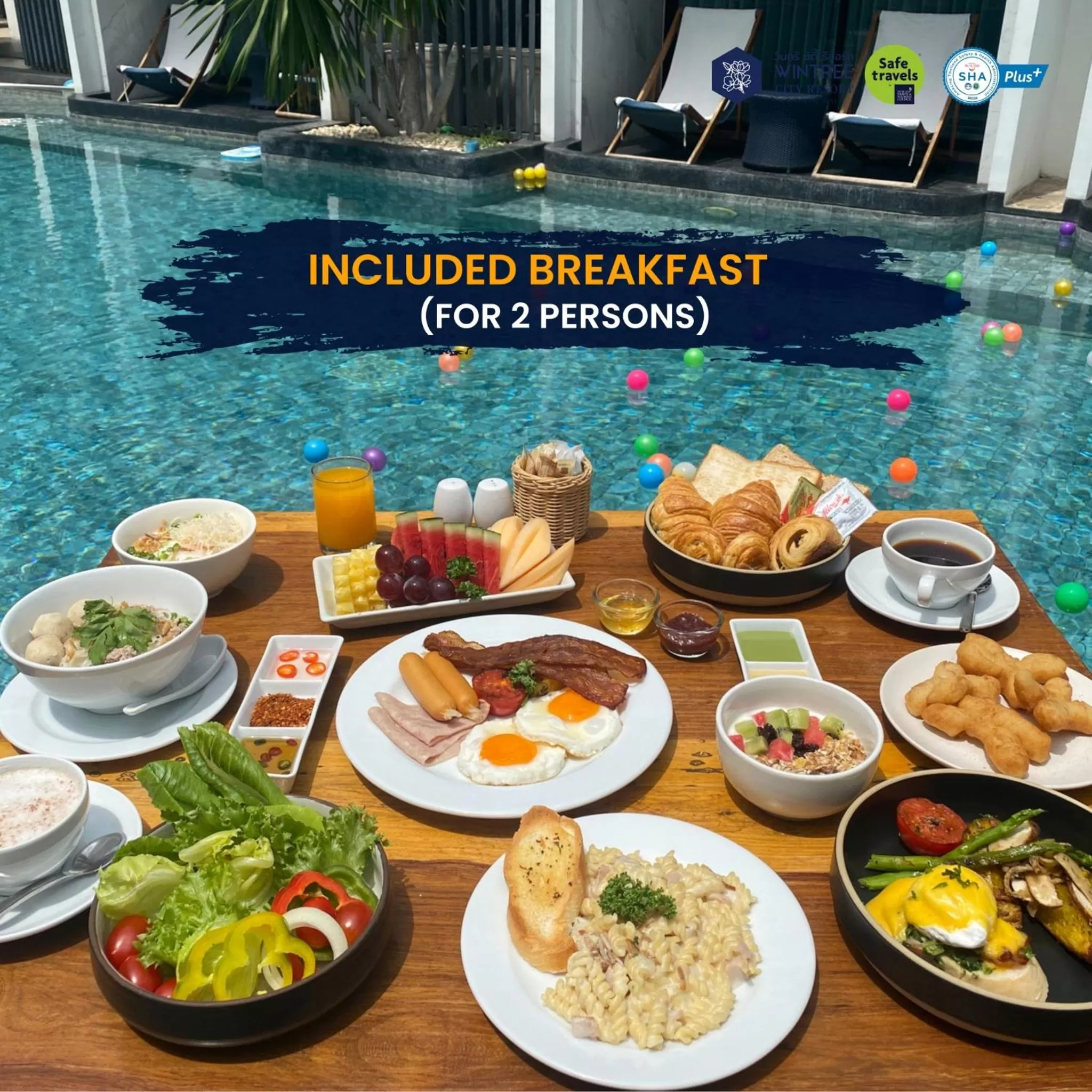 Breakfast in Wintree City Resort Chiang Mai