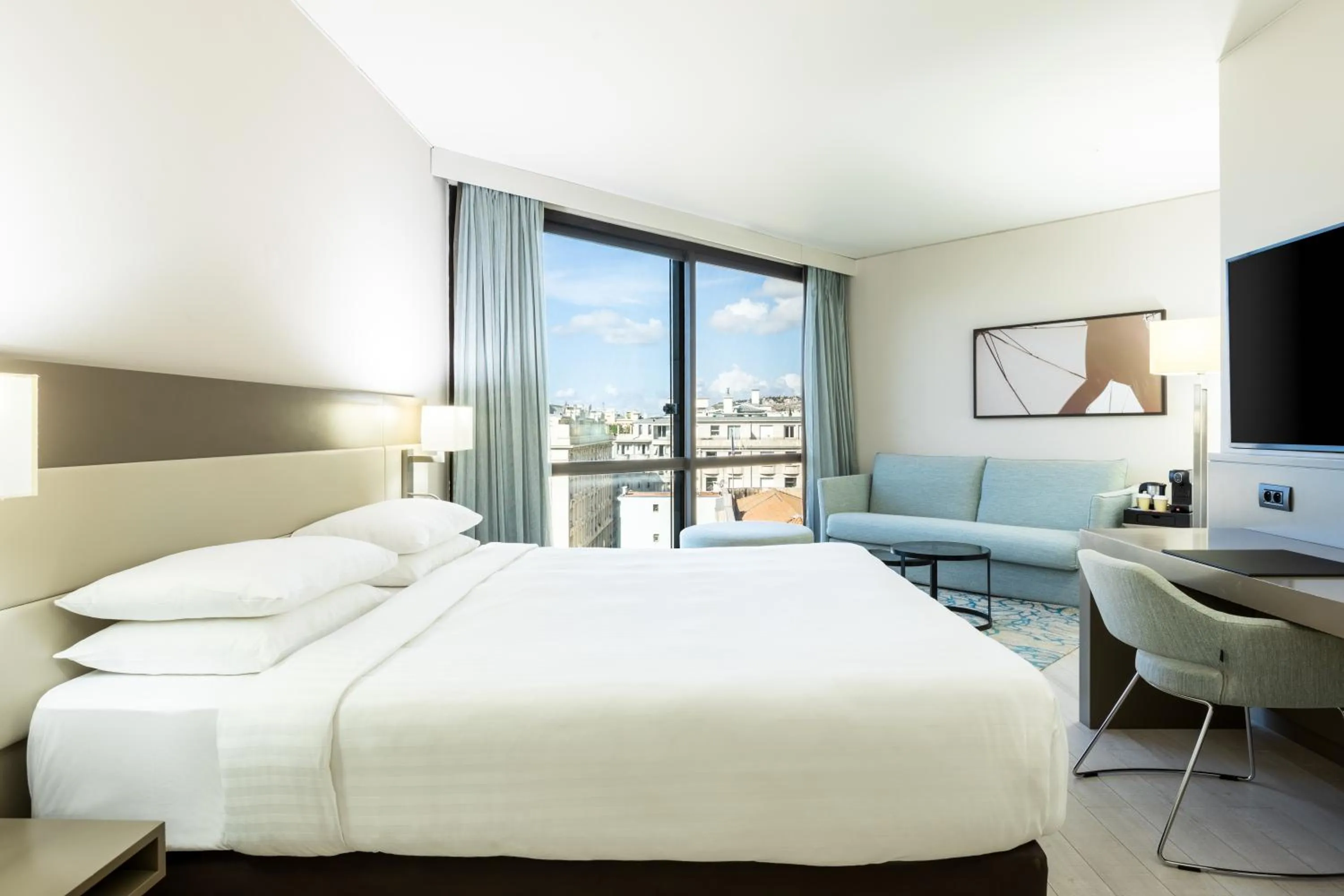 Photo of the whole room, Bed in AC Hotel by Marriott Nice