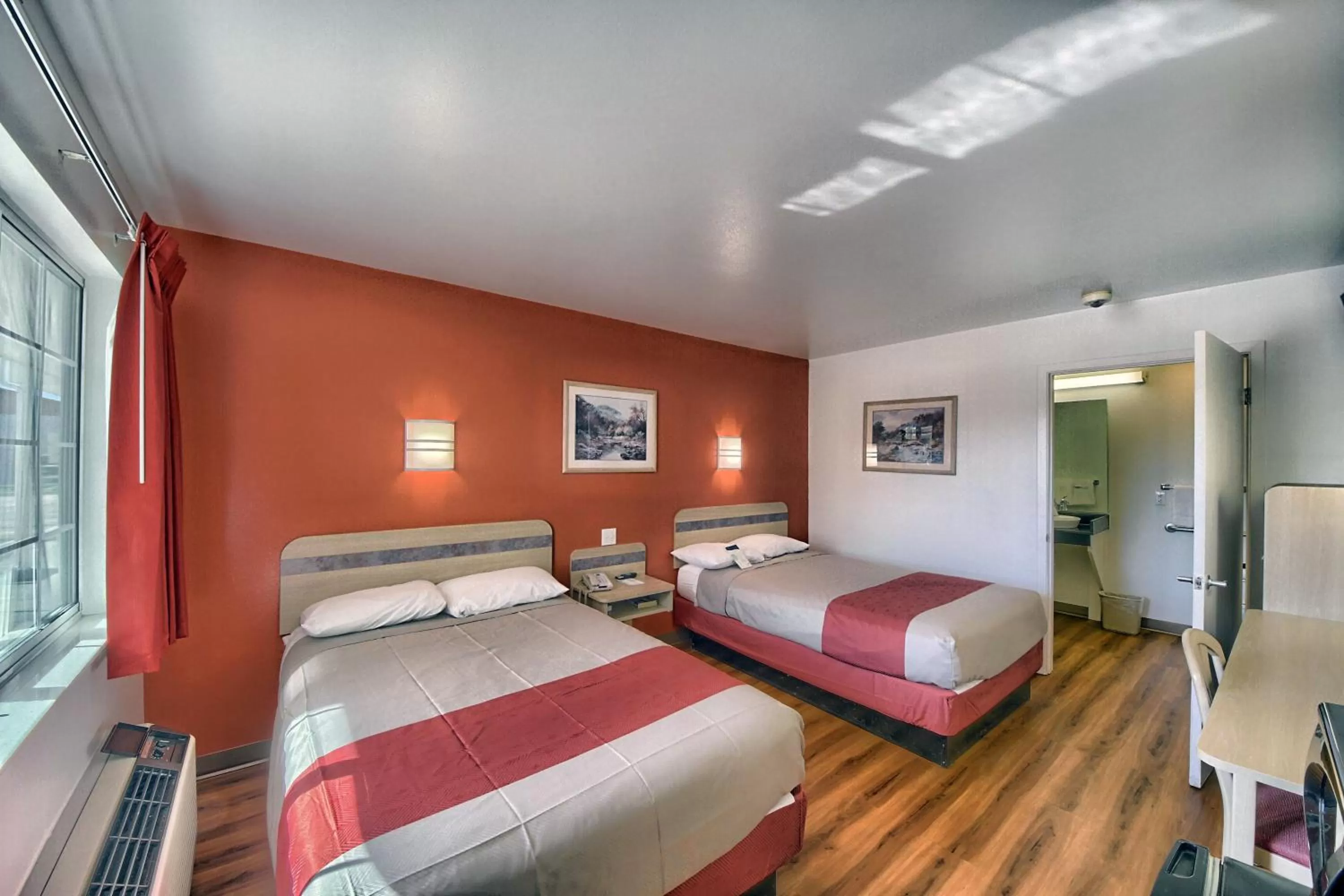 Bathroom, Bed in Motel 6-Kerrville, TX