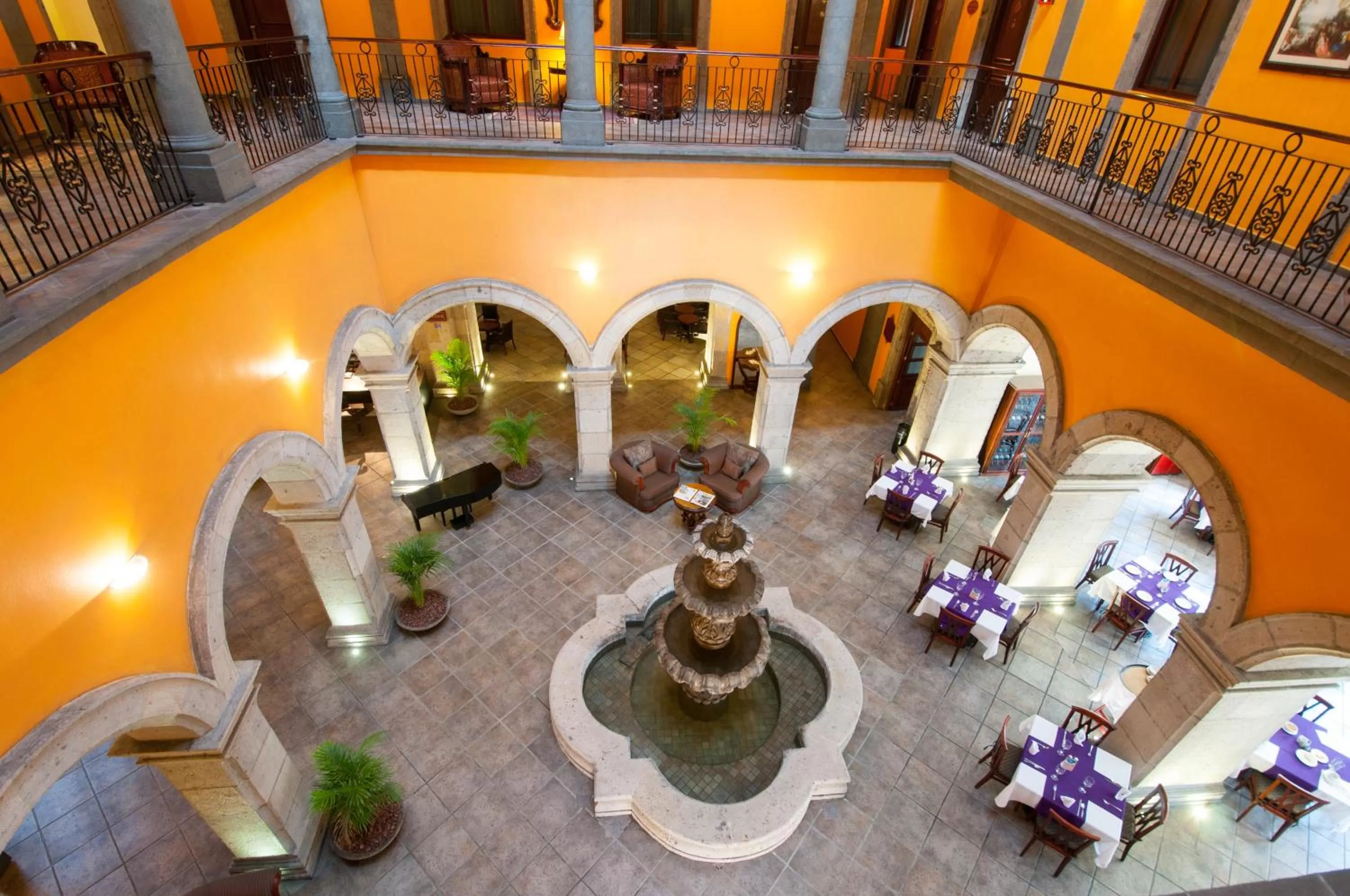 Patio in Hotel Morales Historical & Colonial Downtown Core