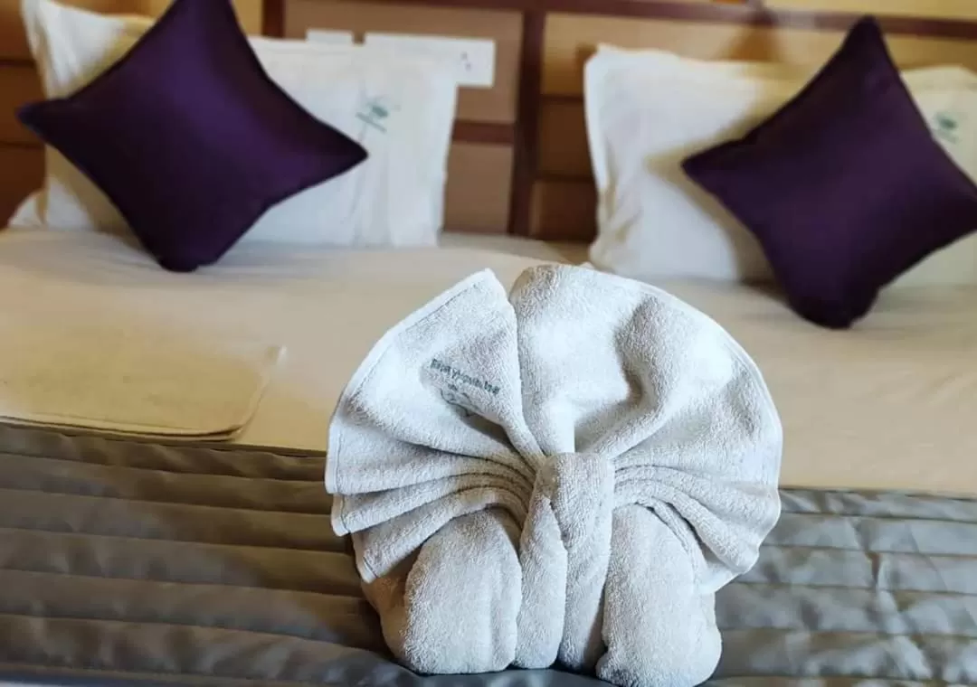 Bed in Hotel Aishwarywaa