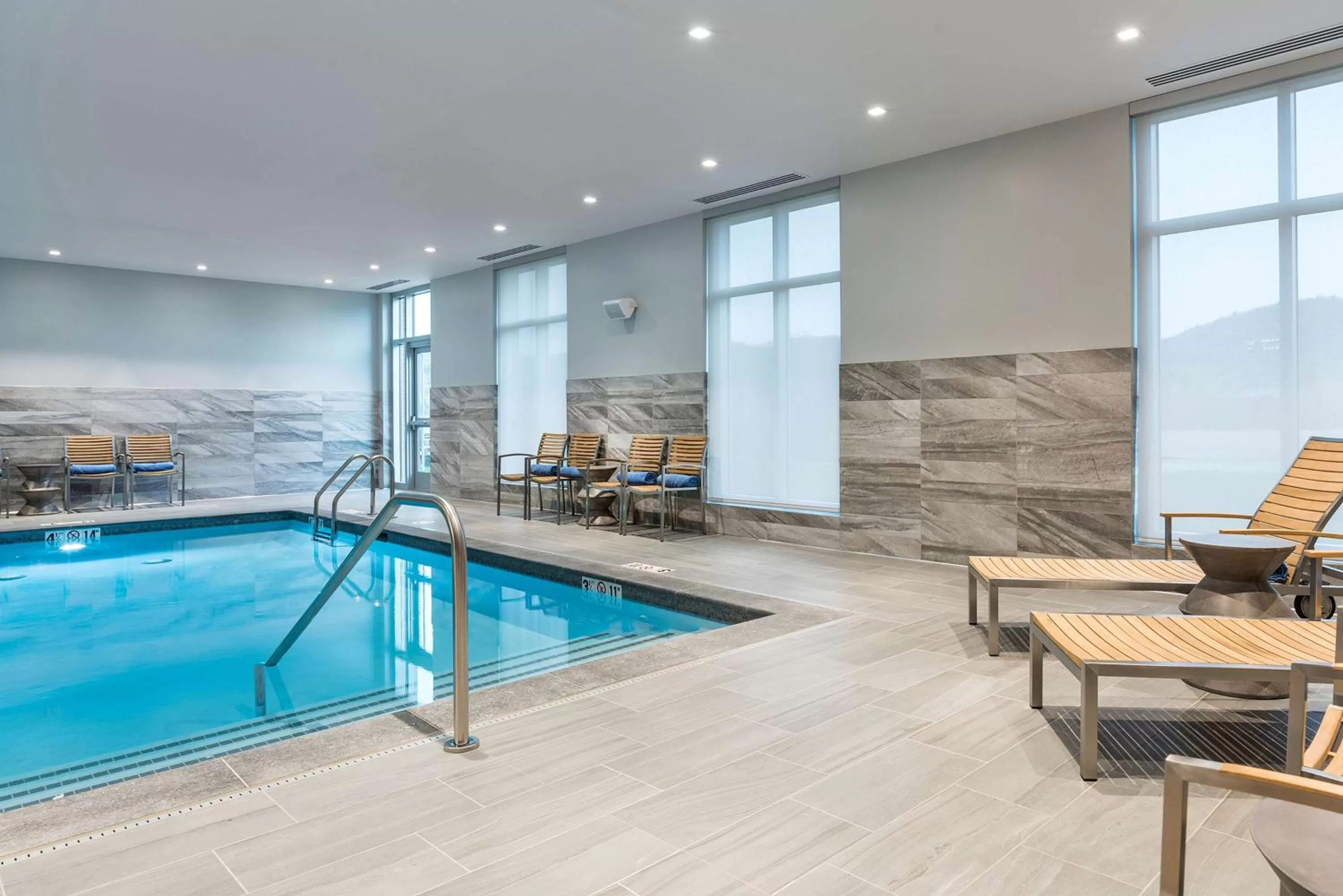 Pool view in Hilton Garden Inn Hanover Lebanon