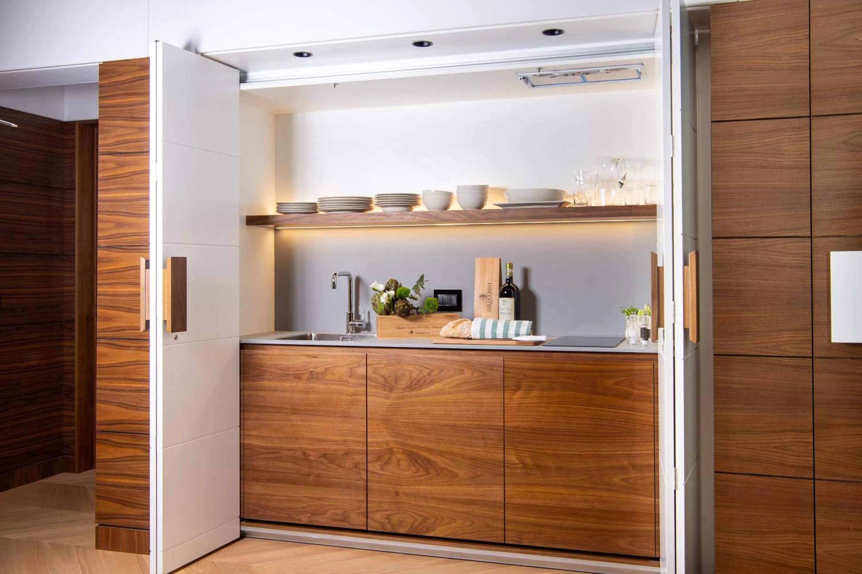 Kitchen or kitchenette in Hotel degli Orafi