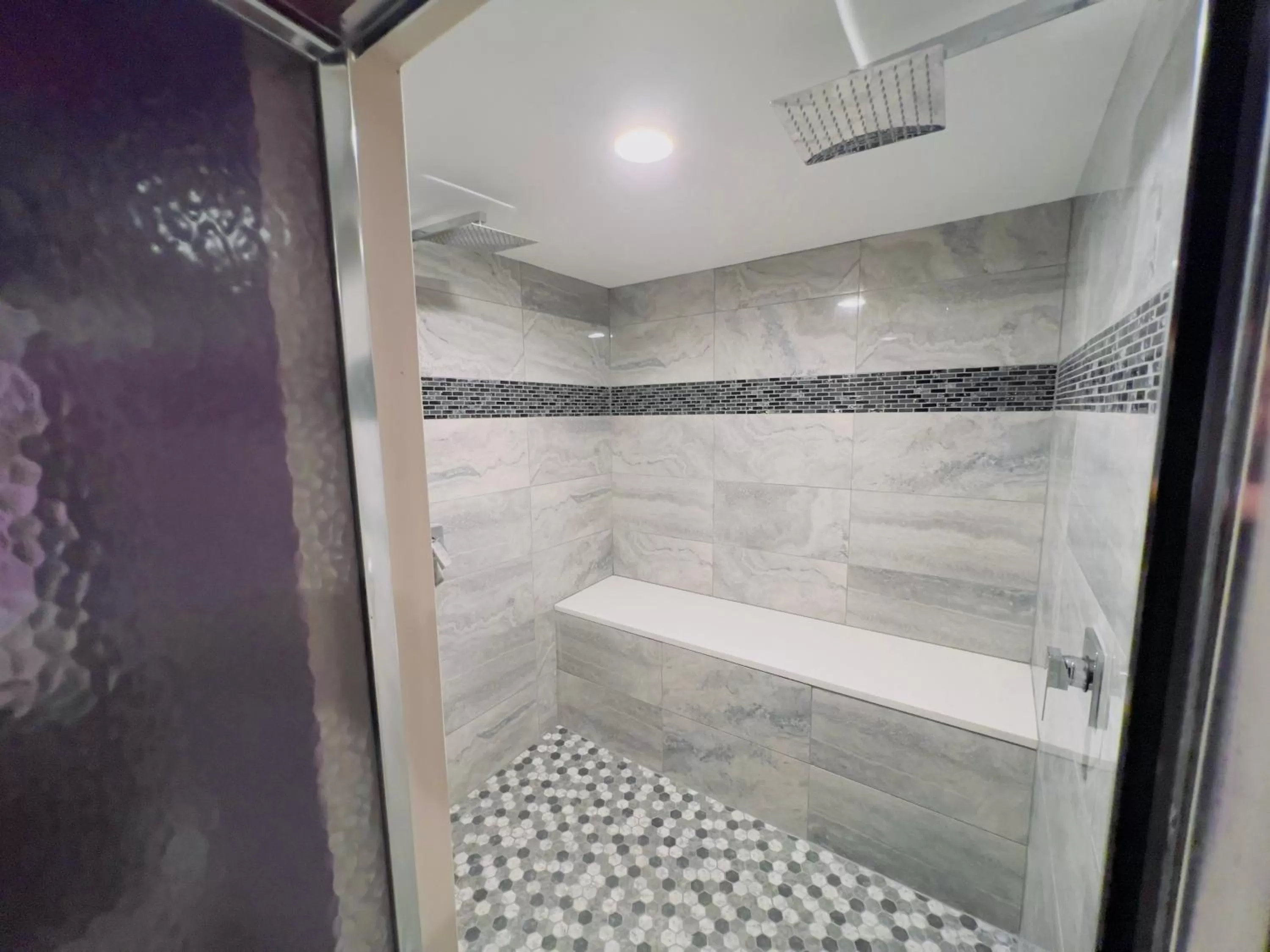 Shower in Inn of the Dove - Romantic Luxury Suites with Jacuzzi & Seasonal Fireplace at Harrisburg-Hershey-Philadelphia, PA