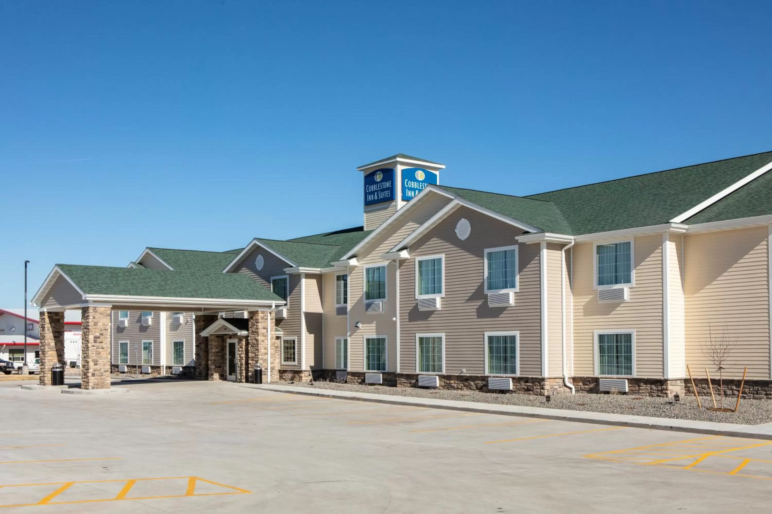Facade/entrance in Cobblestone Inn & Suites - Pine Bluffs