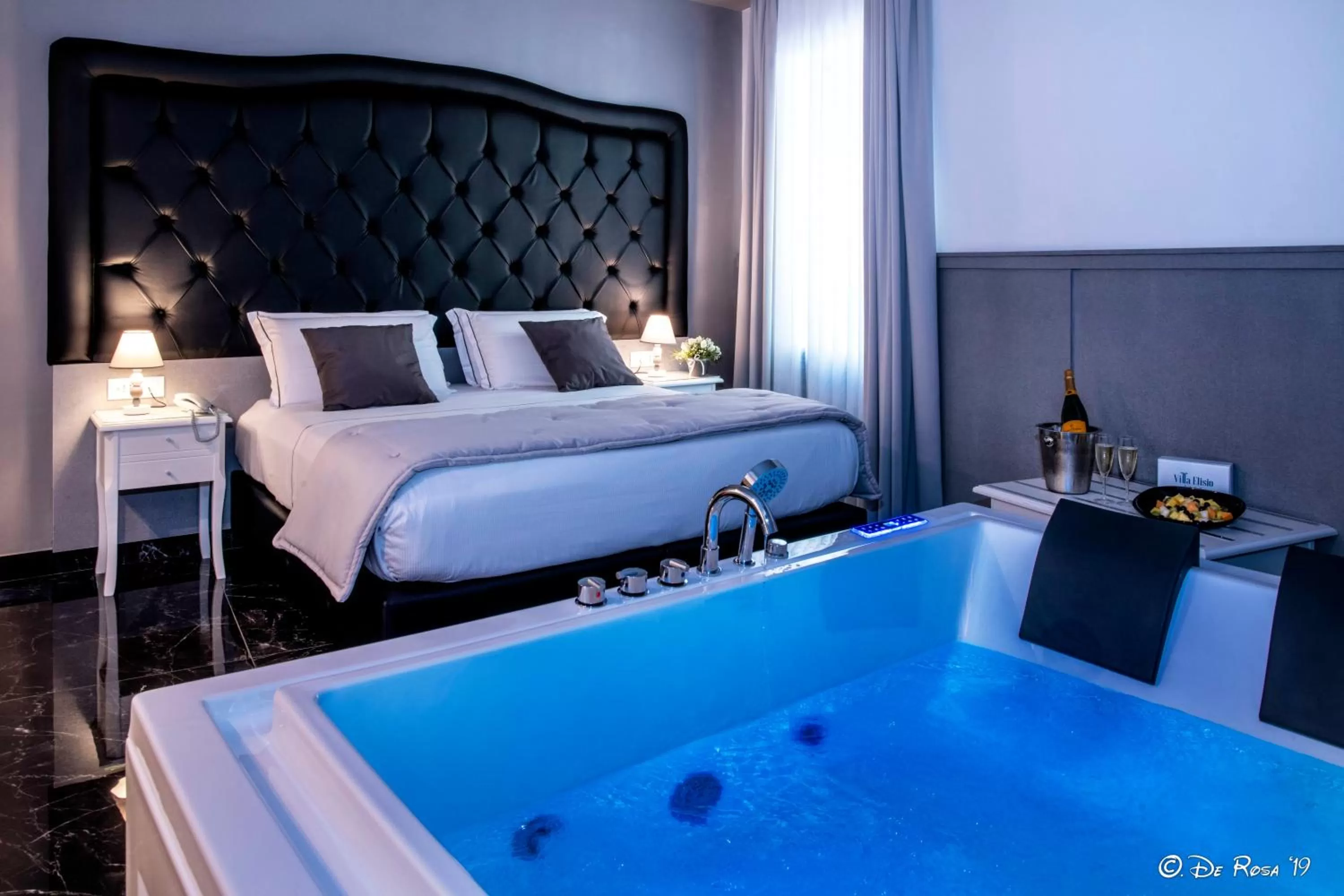 Bed in Villa Elisio Hotel & Spa