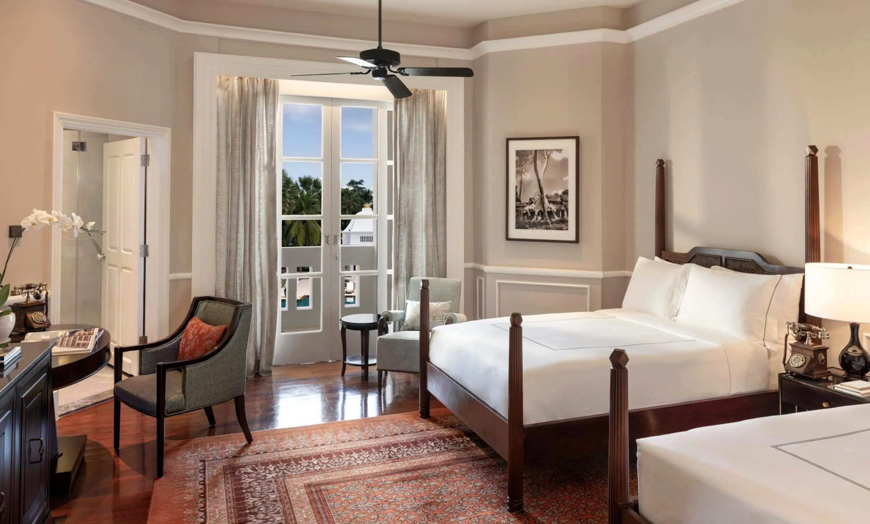 Photo of the whole room, Bed in Raffles Grand Hotel d'Angkor