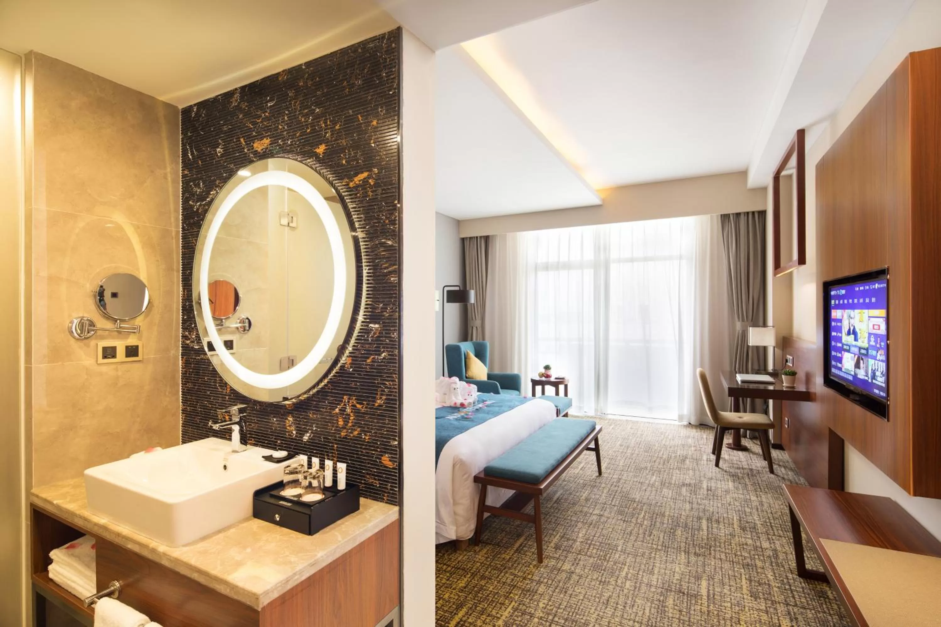 Photo of the whole room, Bed in Ausotel Smart Baiyun International Airport T2-Free 24-hour airport pick-up