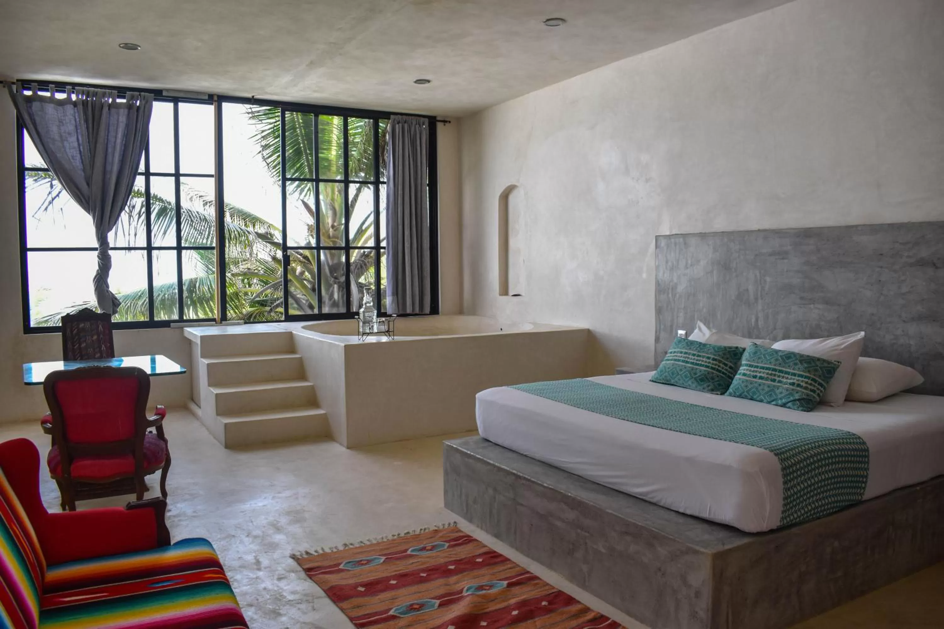 Photo of the whole room in Posada Lamar Tulum Beach Front and Pool