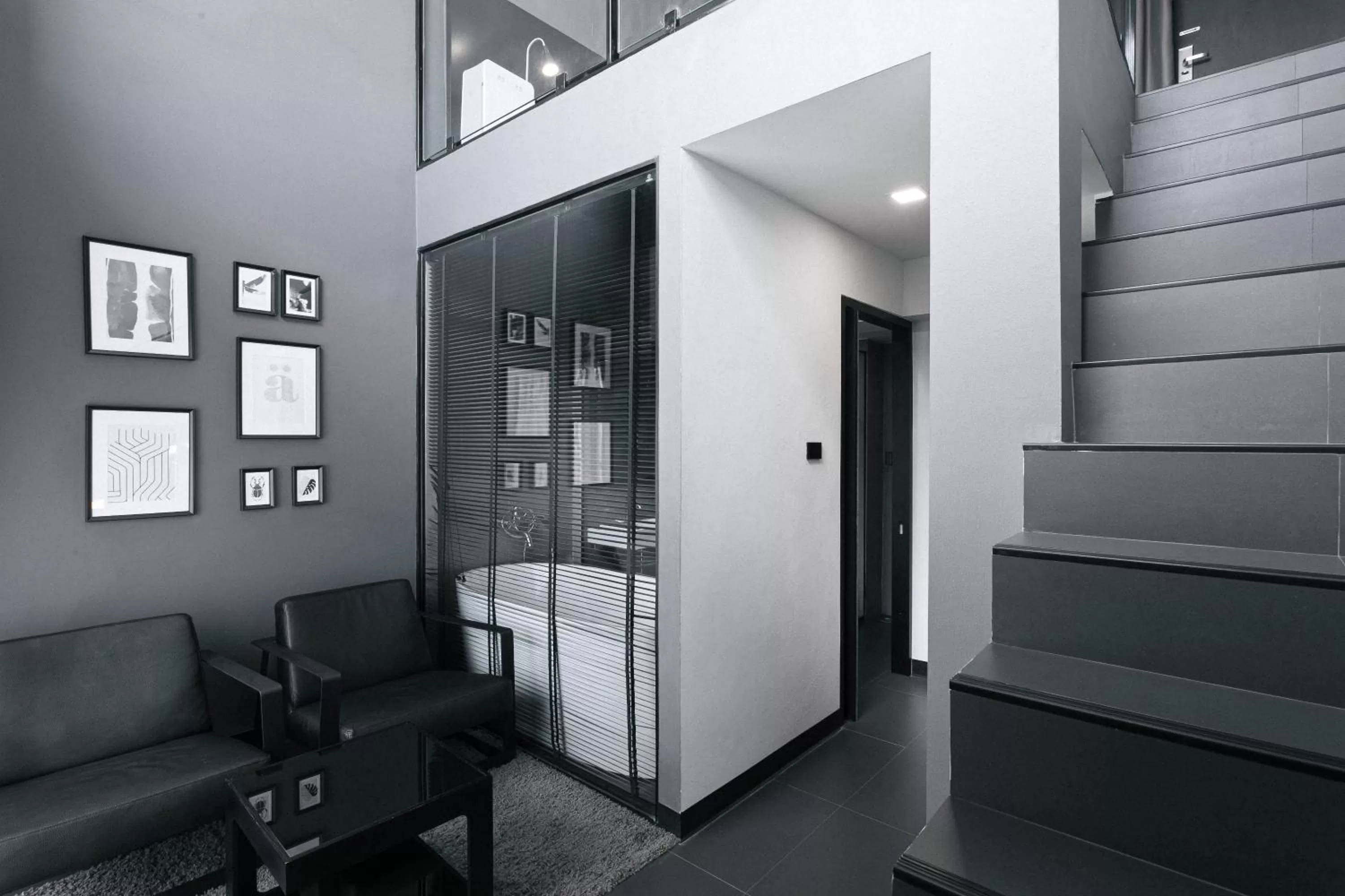 Living room in CREW Hotel